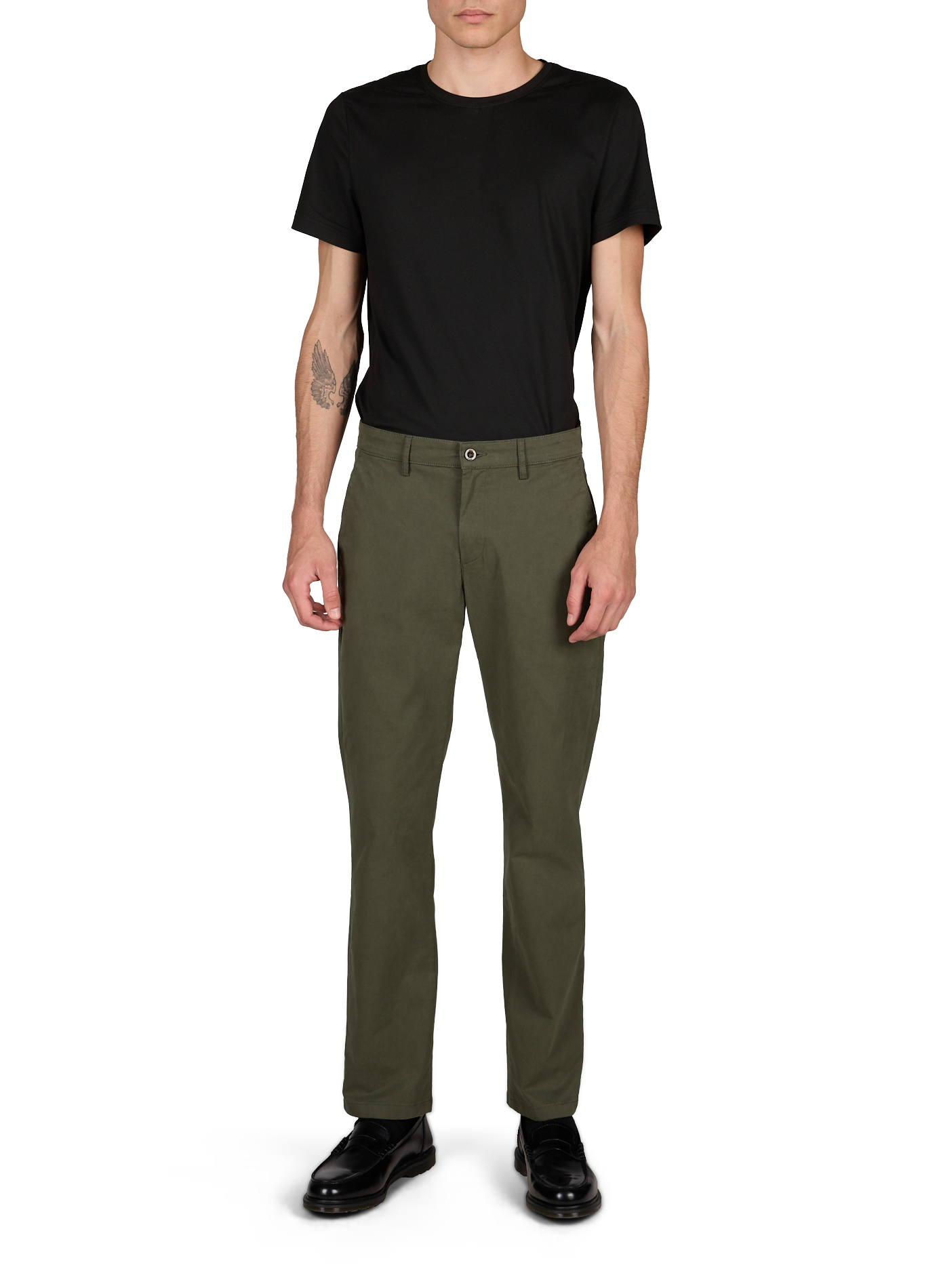Cotton chino trousers AIGLE Khaki