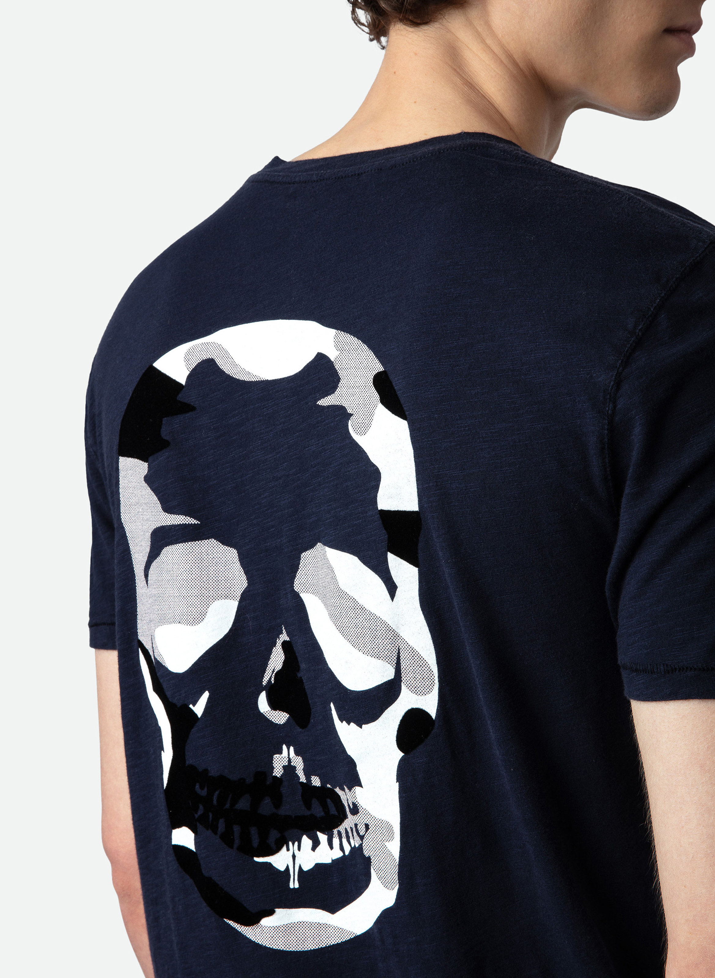 Tee-shirt droit en coton stockholm ZADIG&VOLTAIRE Blauw