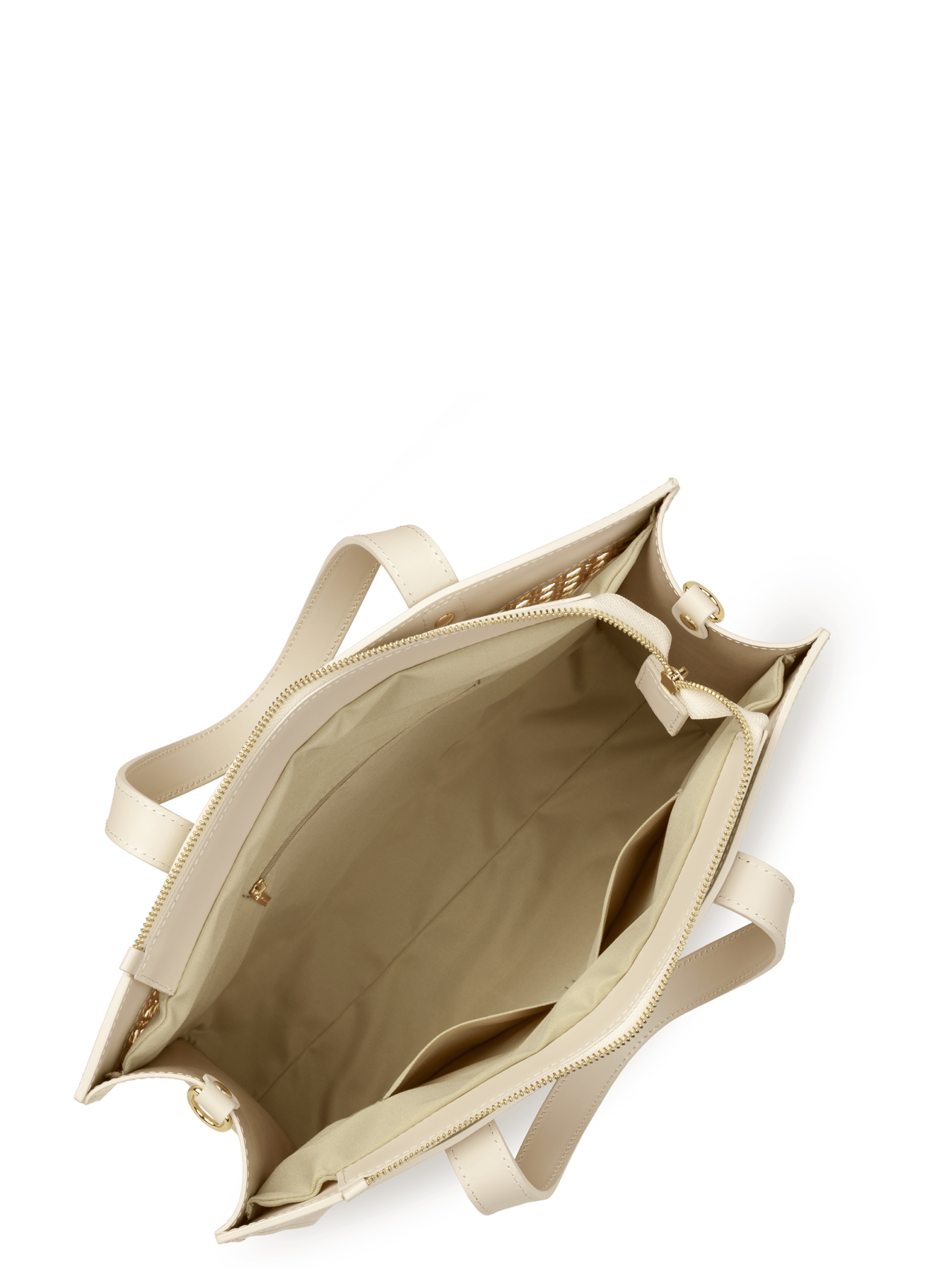 Sac cabas main - cannage rotin LANCASTER Beige