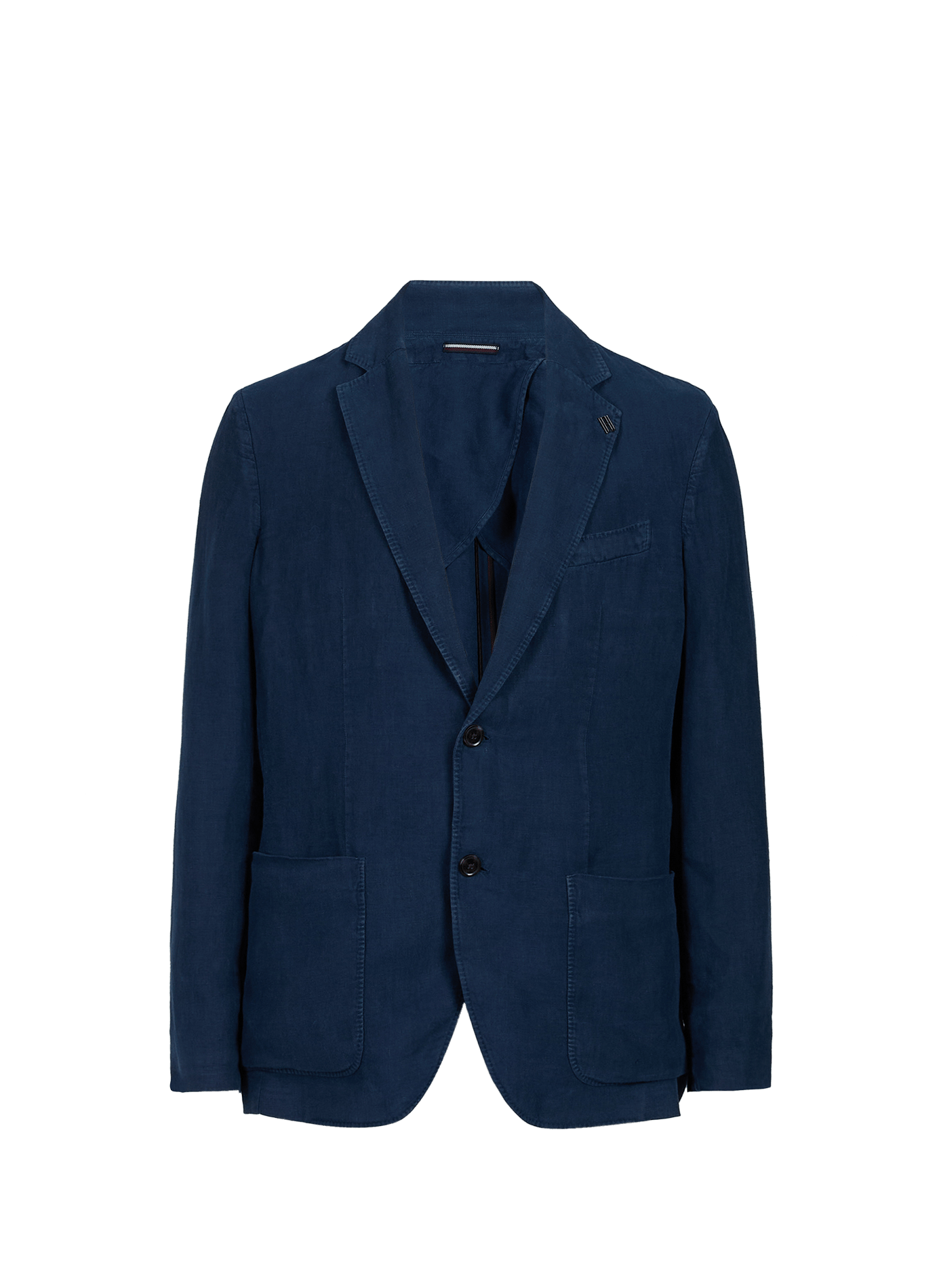 Veste tailleur droite en lin TOMMY HILFIGER Bleu
