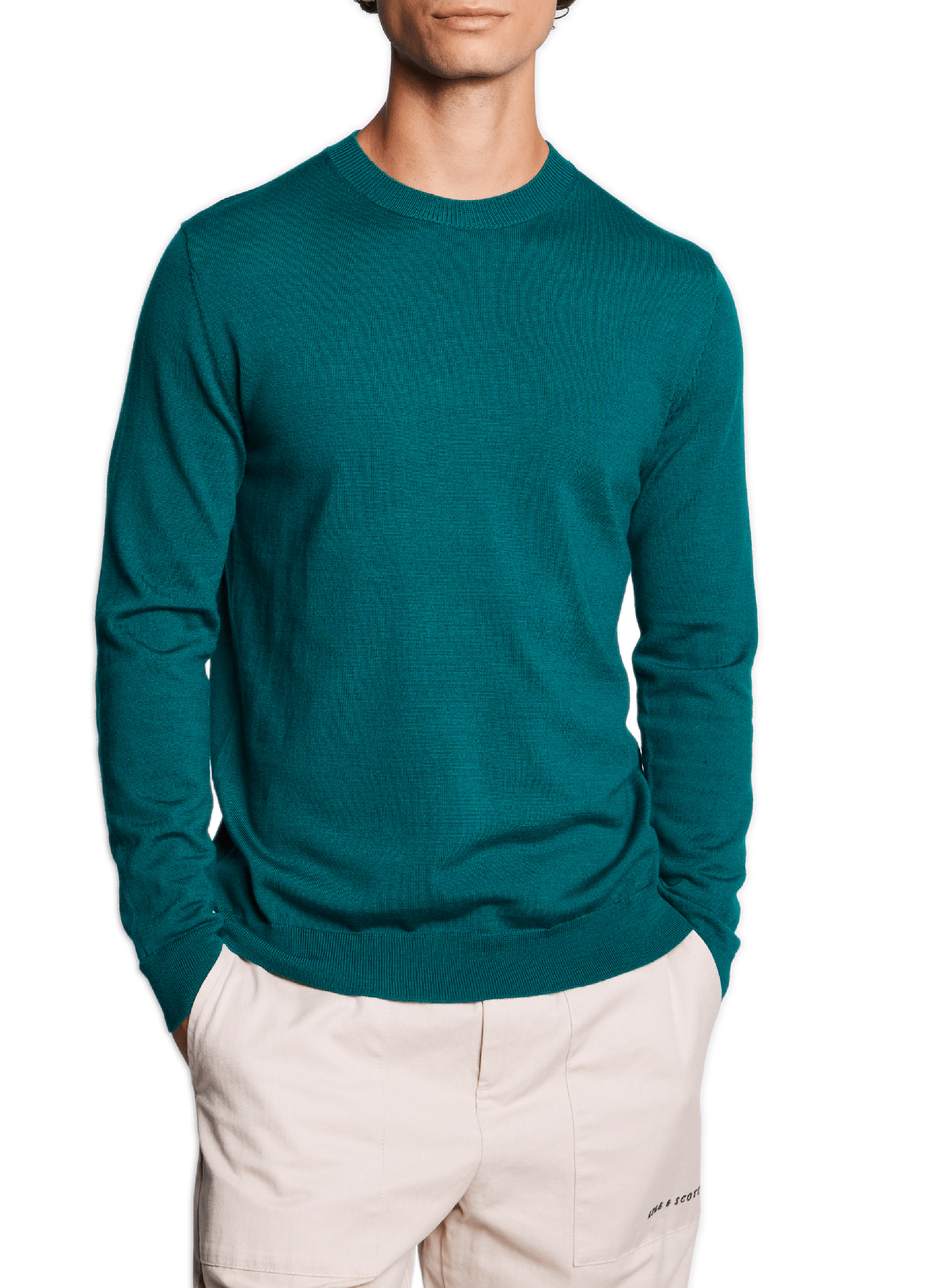 Pull en laine mérinos  AU PRINTEMPS PARIS Vert