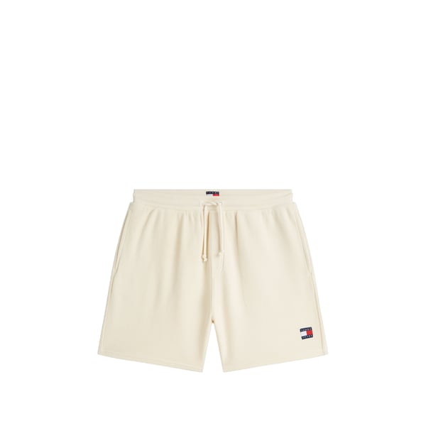 Short droit à logo en coton Short droit à logo en coton