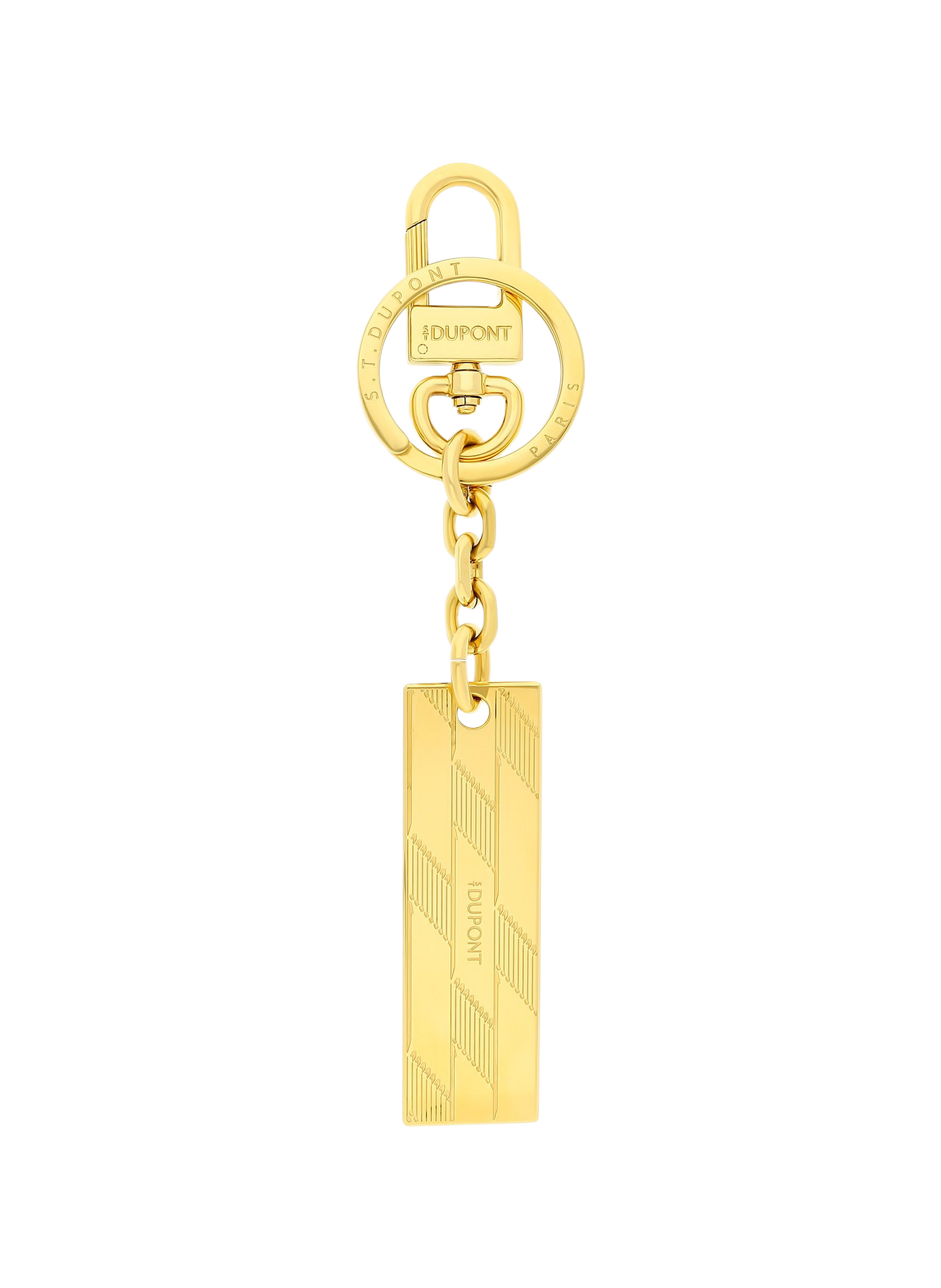 Schlüsselanhänger Monogramm 1872 S.T. DUPONT Golden