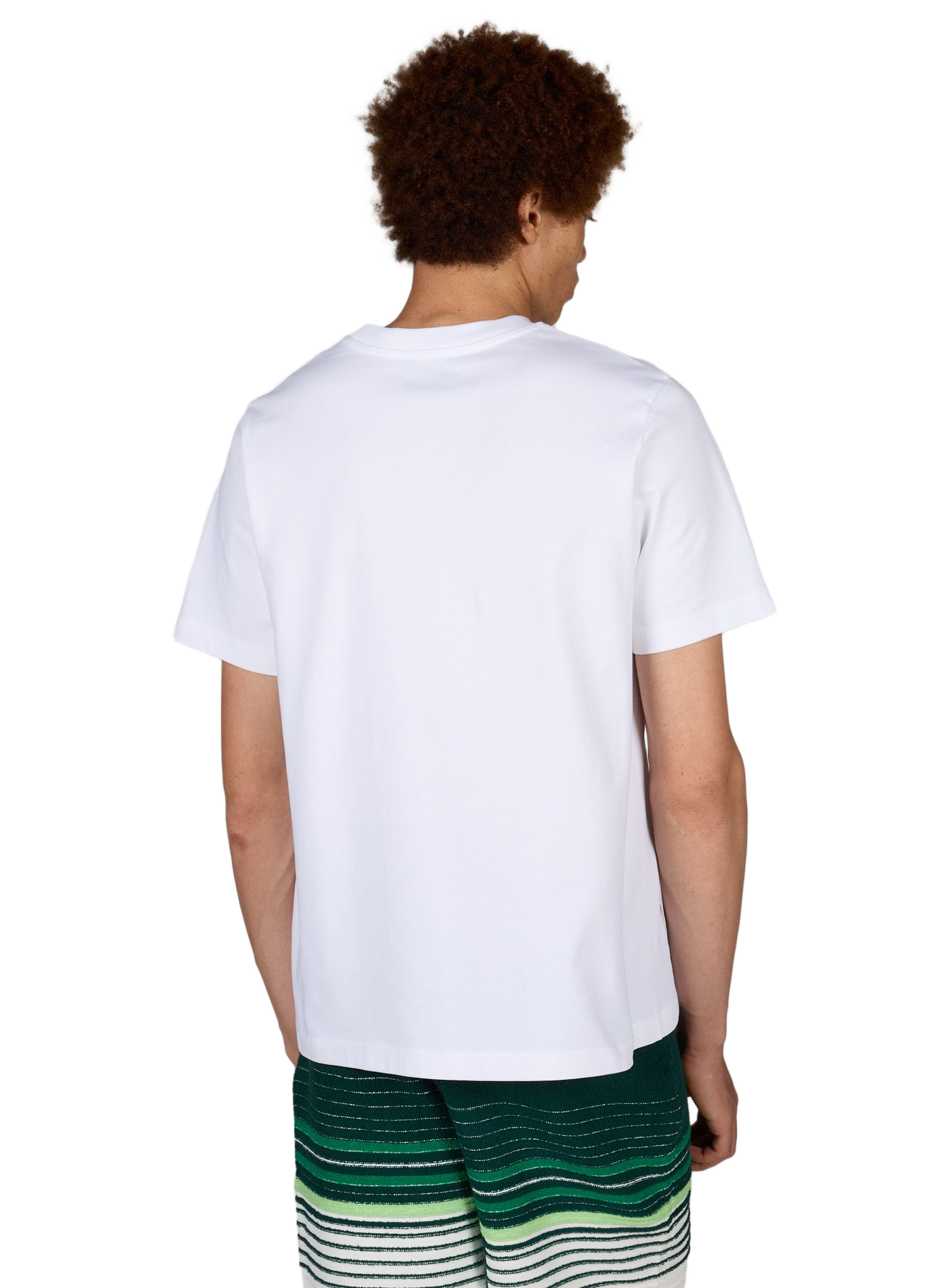 T-shirt col rond à logo en coton CASABLANCA PARIS Blanc