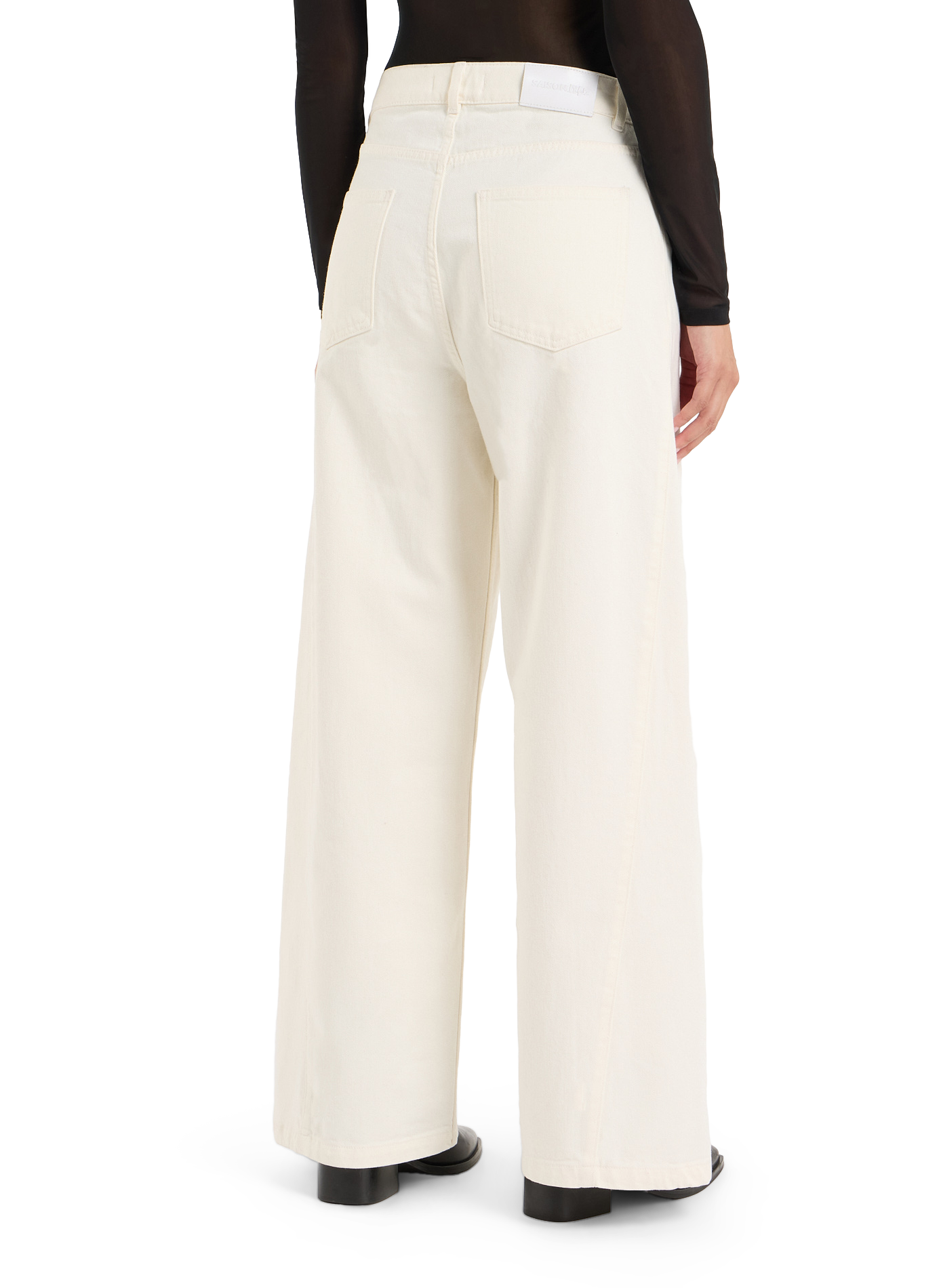 Jean large Cerry en coton | Blanc SAISON 1865 Femme