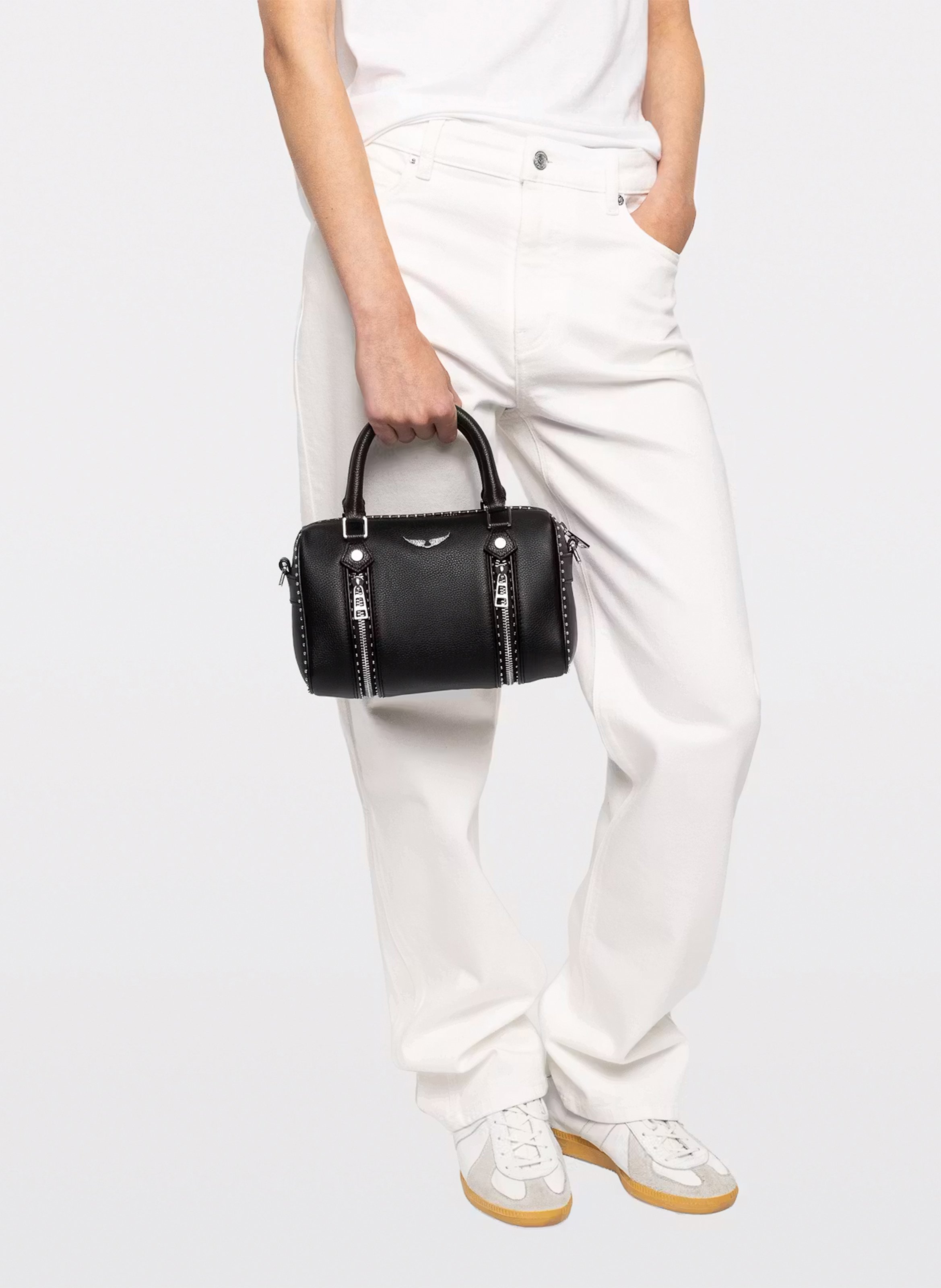 Sac cabas en cuir xs sunny ZADIG&VOLTAIRE Noir
