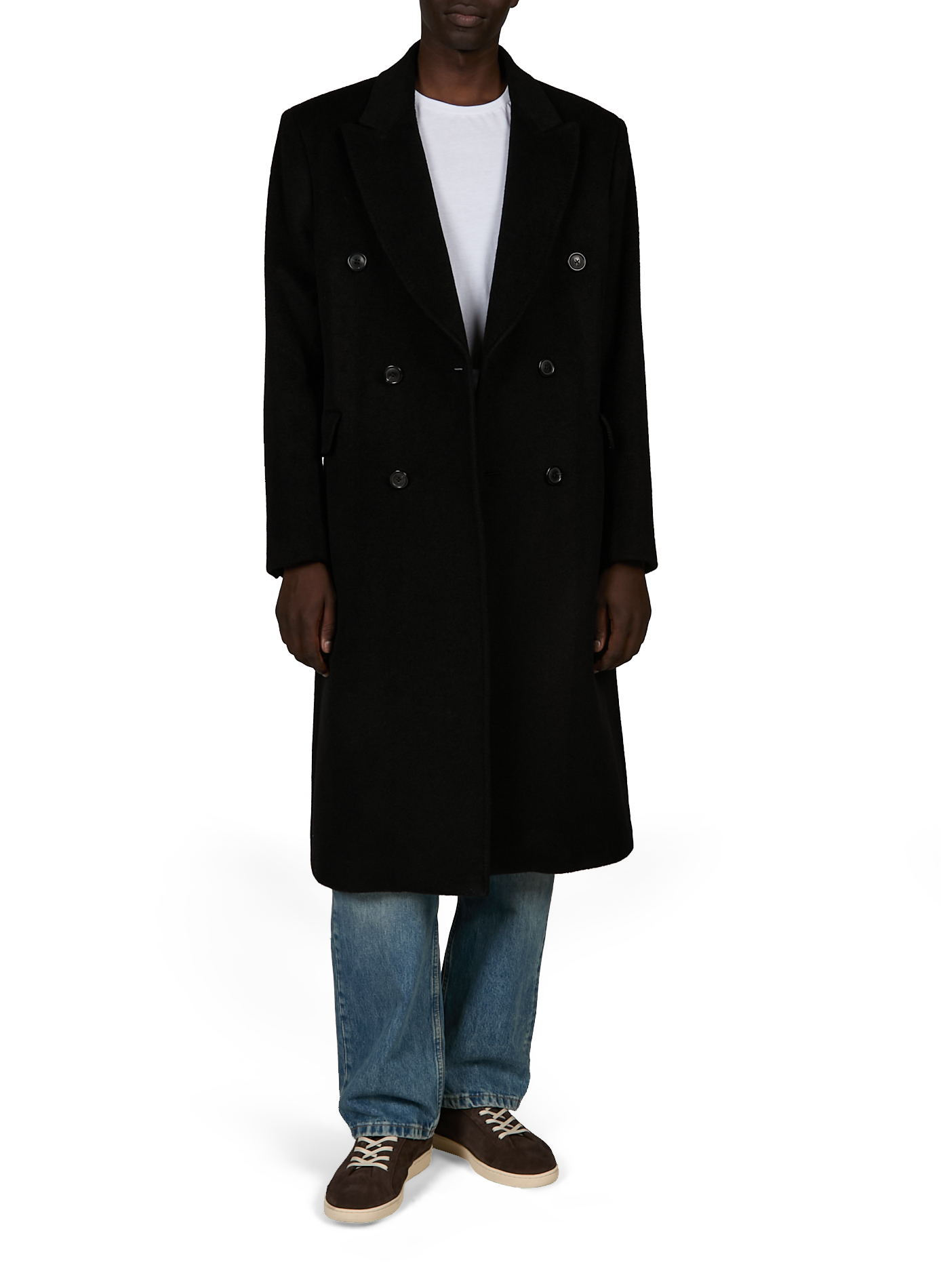Oversized coat in blended wool and mohair OUR LEGACY Black