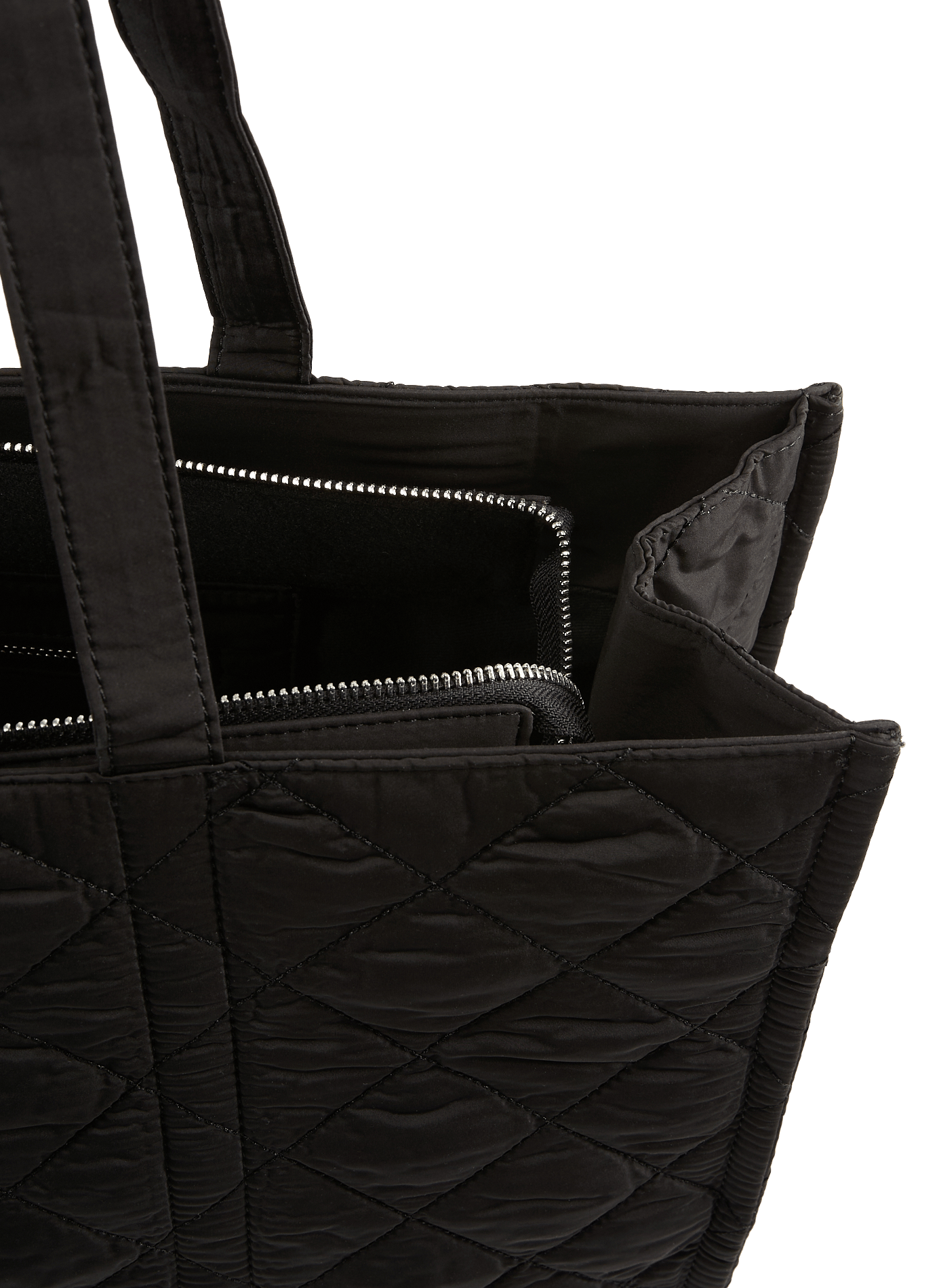 Padded tote bag  AU PRINTEMPS PARIS Black