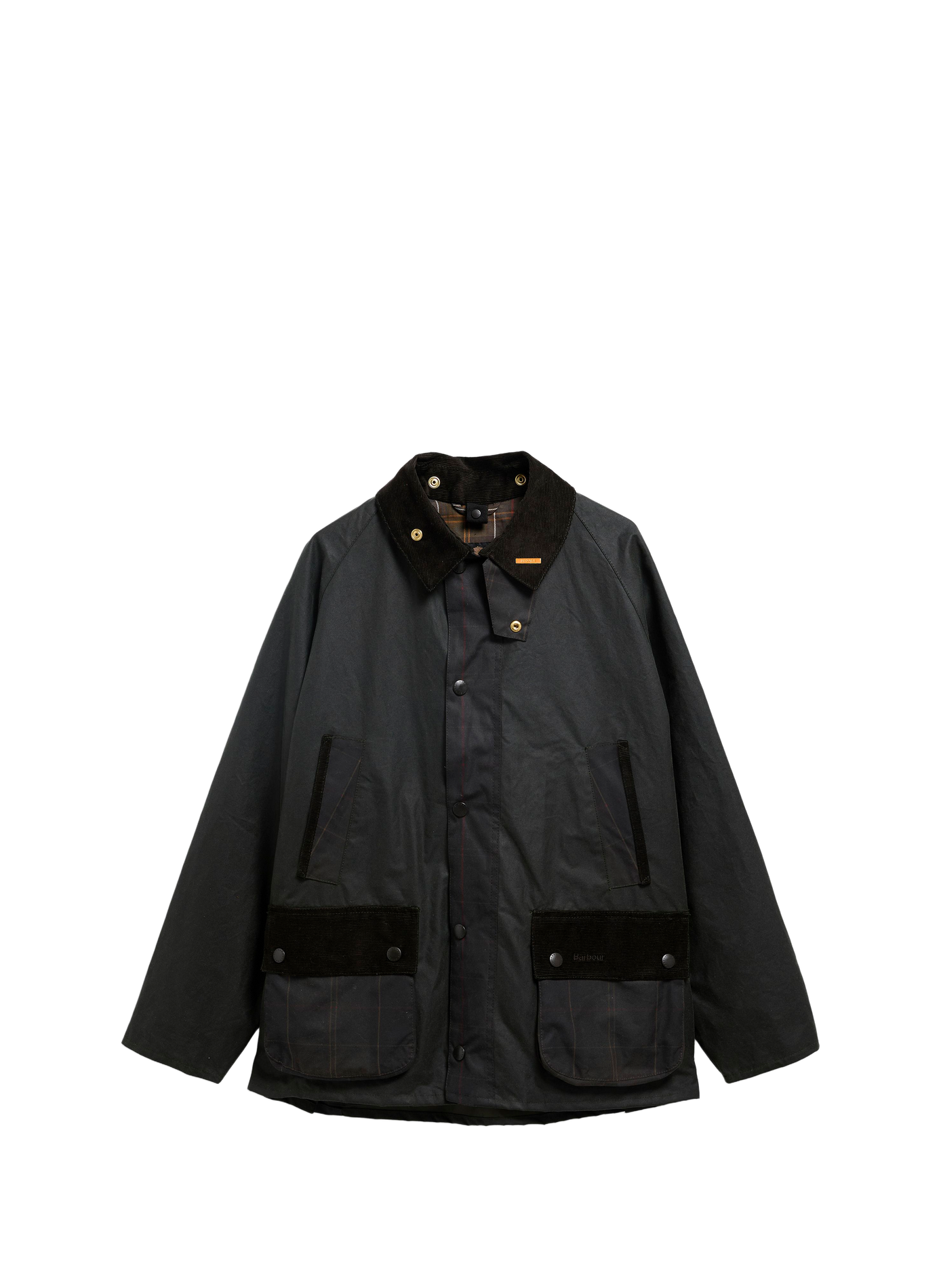 Rechte jas van gewaxte katoenen canvas BARBOUR Groen