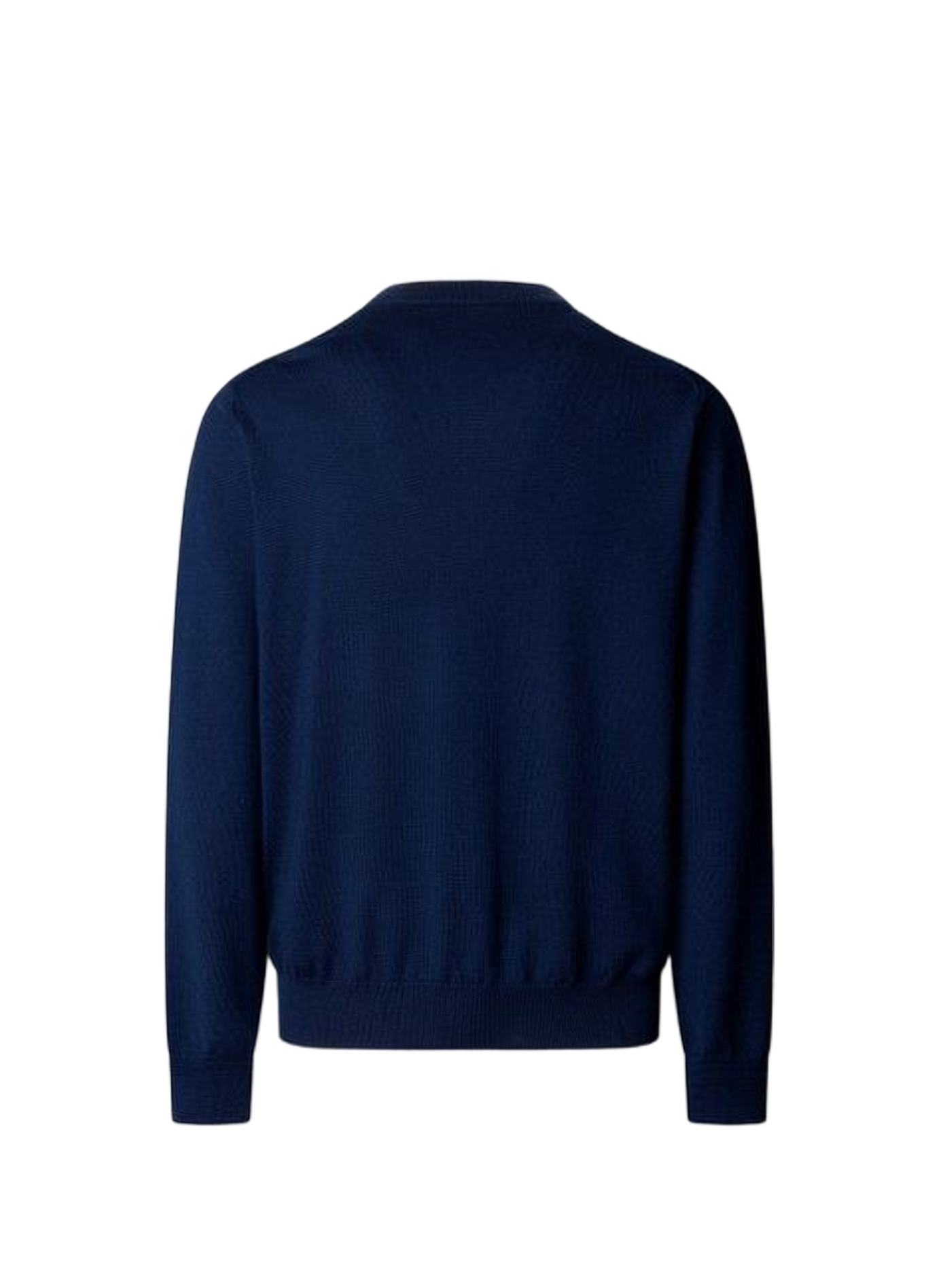 Maglione diritto a collo tondo in lana FACONNABLE Blu