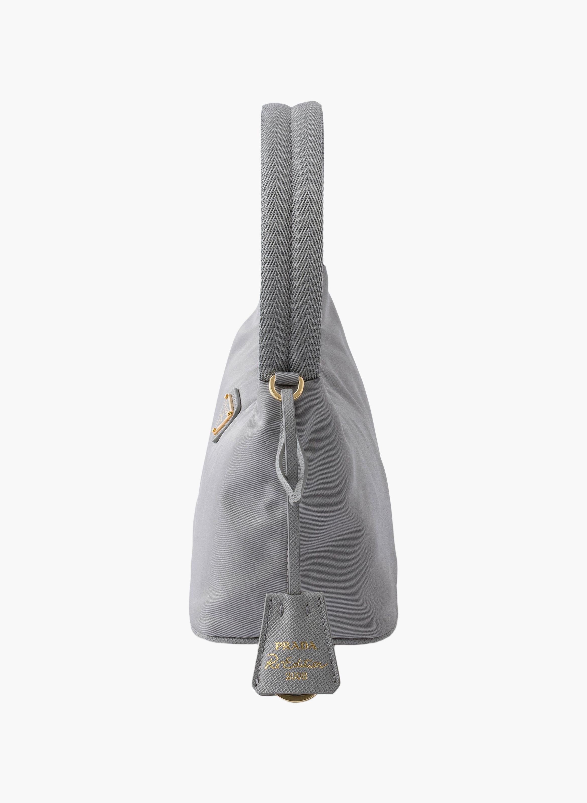 Mini sac prada re-edition 2008 en re-nylon PRADA Gris