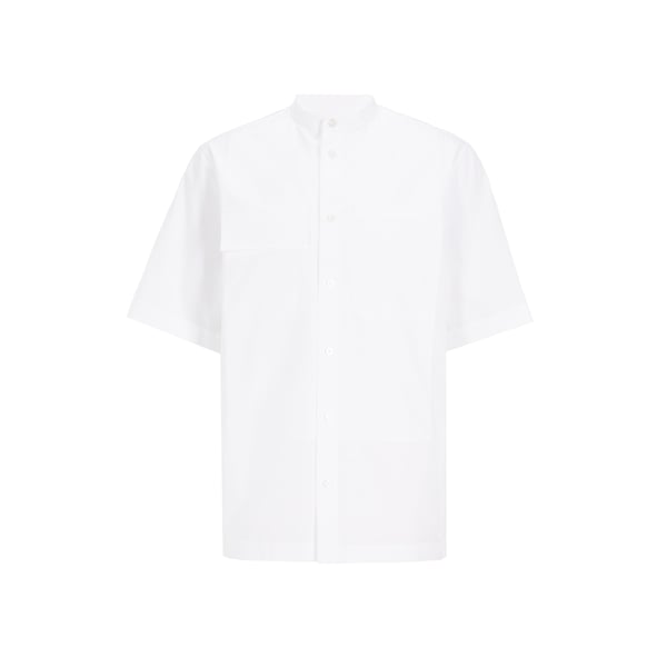 Chemise unie en popeline