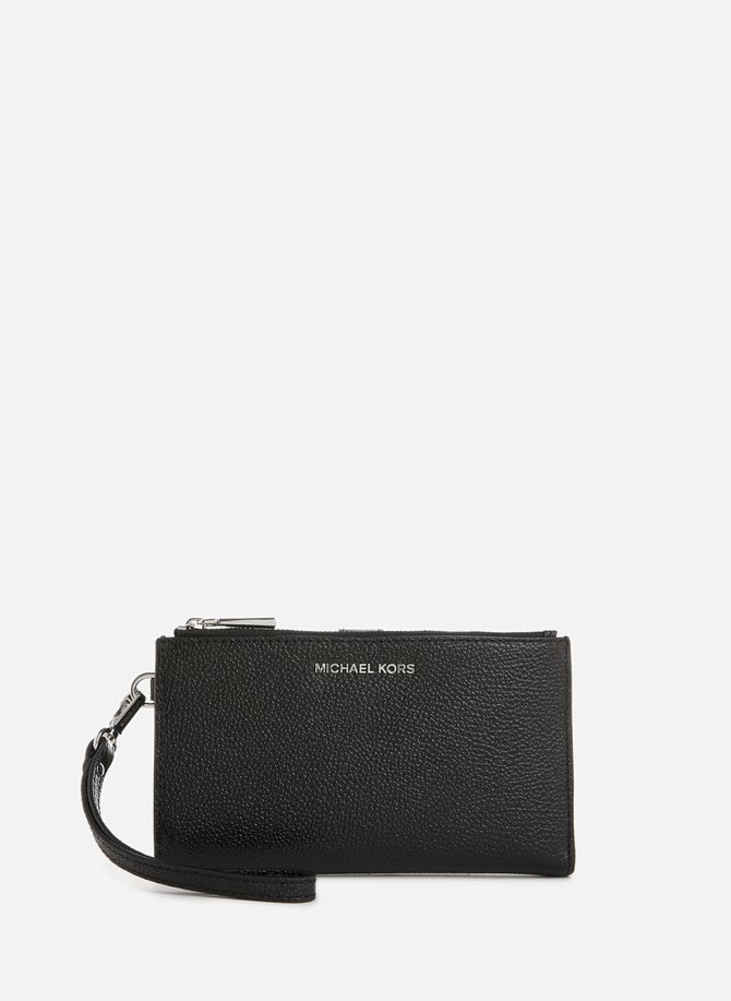Adele grained leather wallet MMK