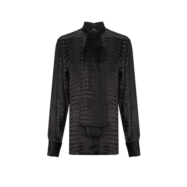 Chemise aspect crocodile