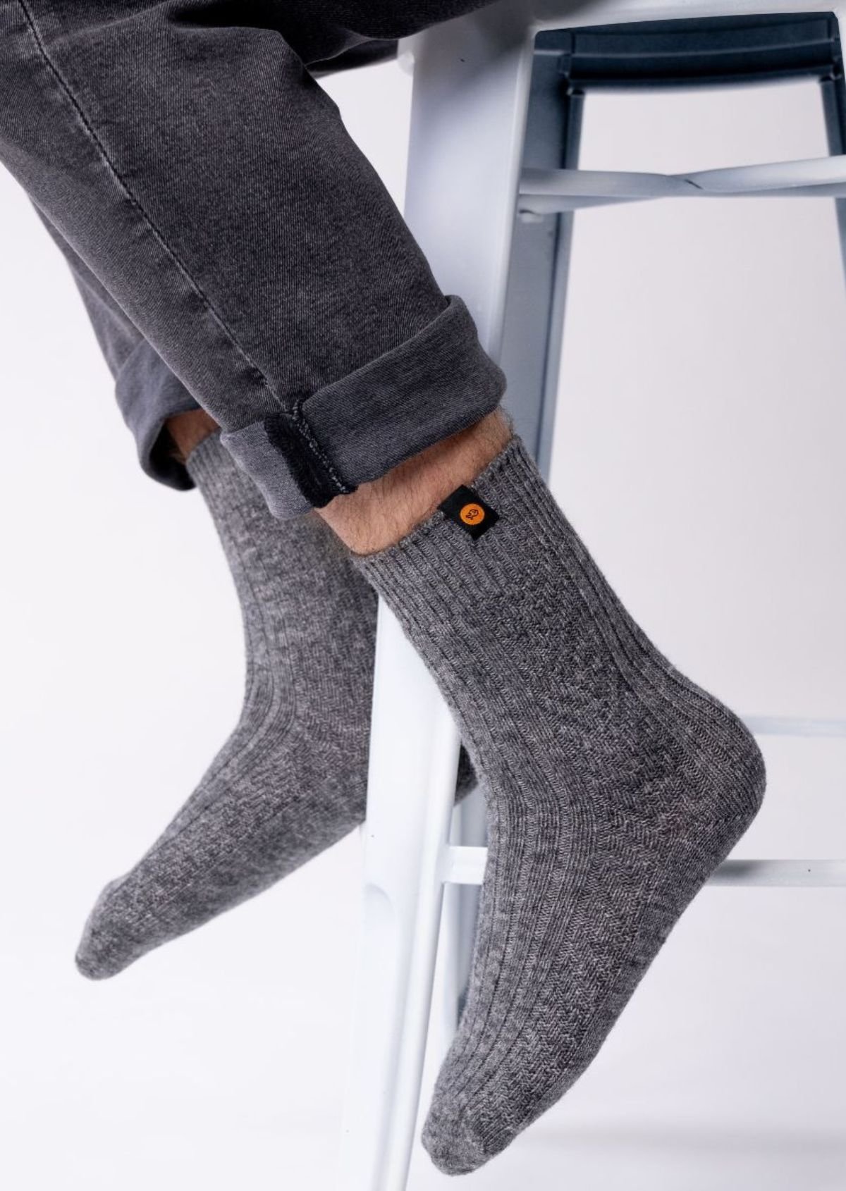 Chaussettes en laine BILLYBELT Gris
