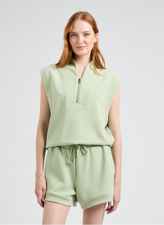 Sleeveless sweatshirt Green by VARLEY VARLEY Sleeveless sweatshirt Green