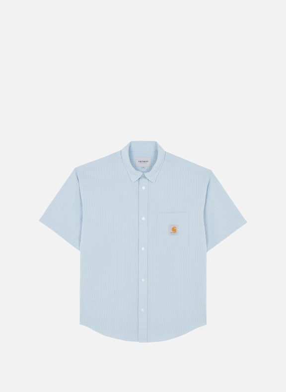 Chemise en coton S/S Toland Bleu by CARHARTT WIP CARHARTT WIP Chemise en coton S/S Toland Bleu