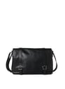 Sac messenger en cuir  | Noir by SAISON 1865 SAISON 1865 Sac messenger en cuir  | Noir