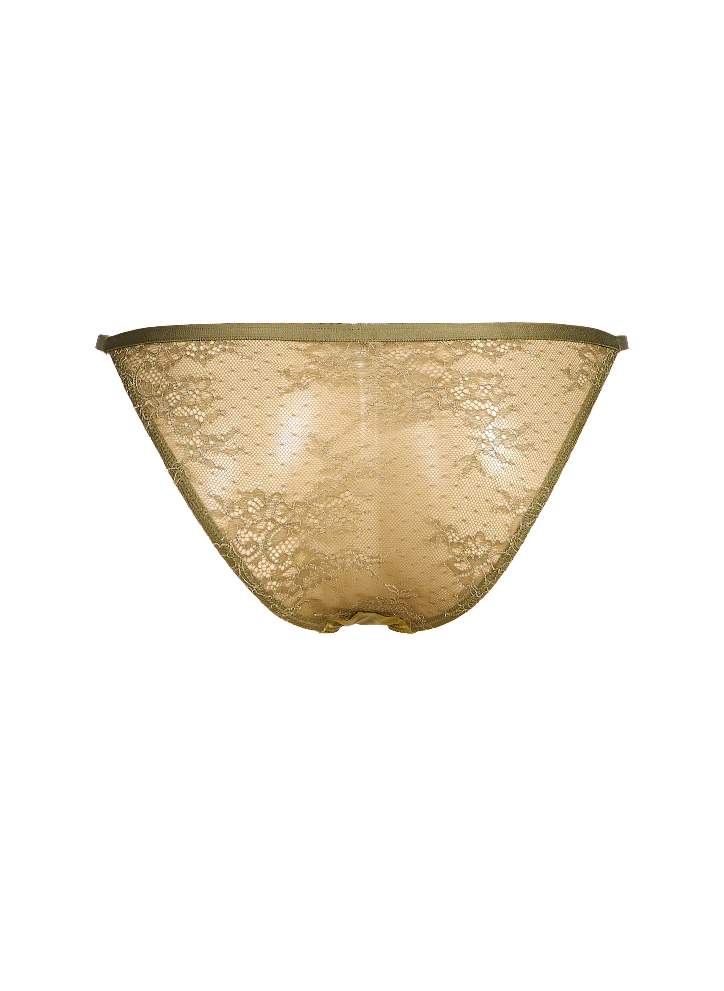 Tanga bi-matière LOVE STORIES Vert