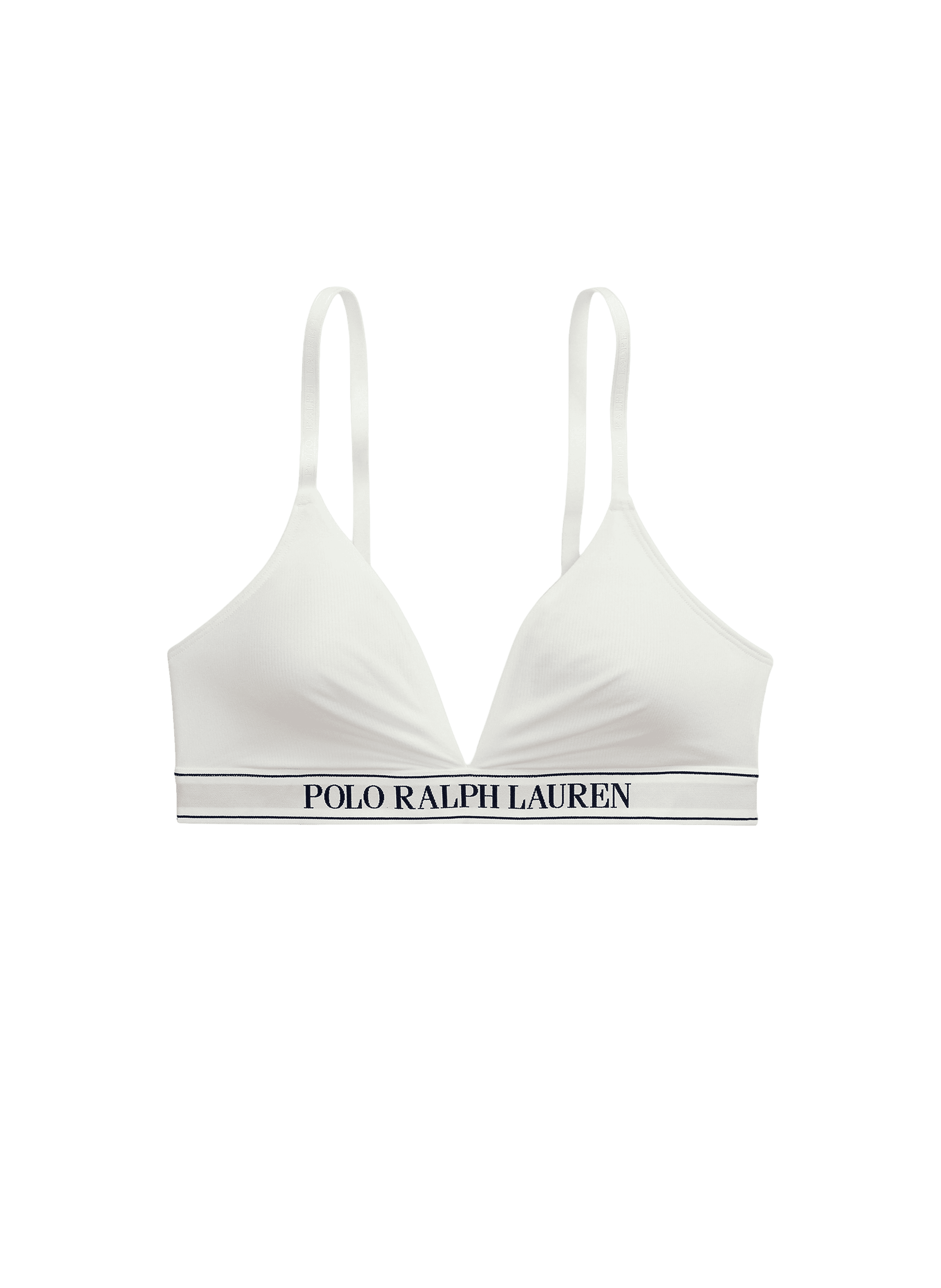 Soutien-gorge souple à logo POLO RALPH LAUREN Blanc