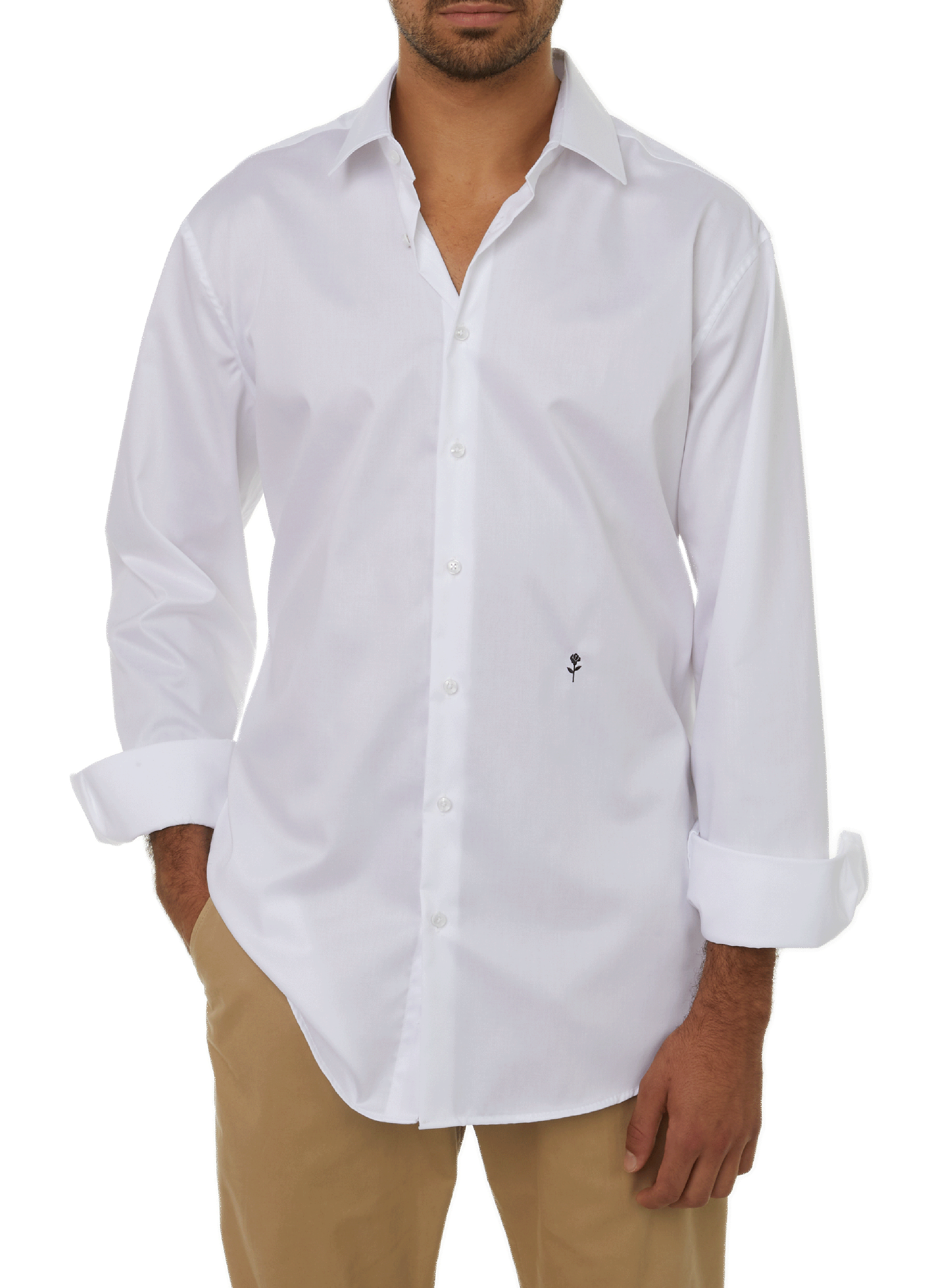 SEIDENSTICKER Chemise regular en coton Blanc