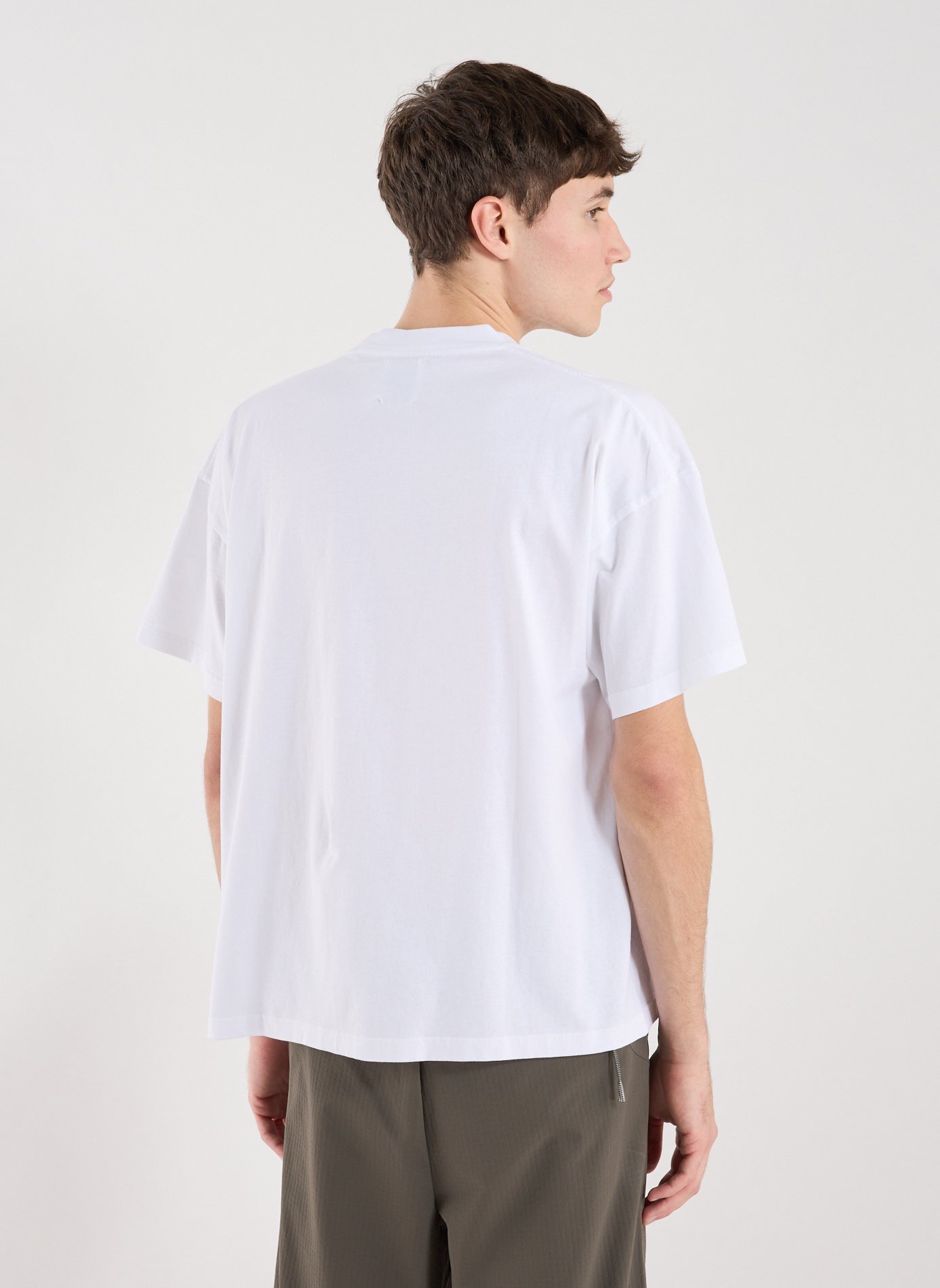 T-Shirt ample manches courtes en coton ROA Blanc