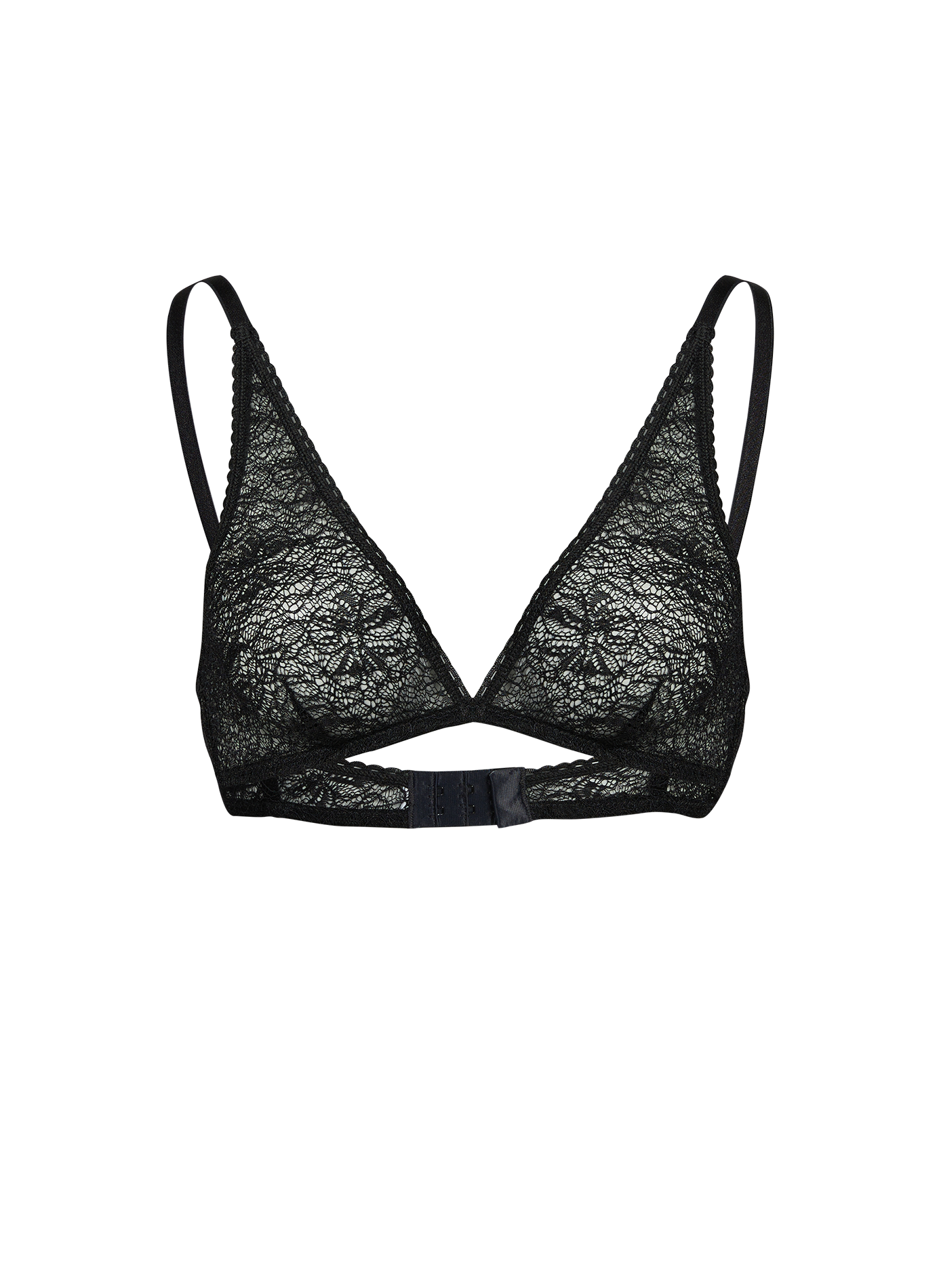 Lace triangle bra MOMONI Black
