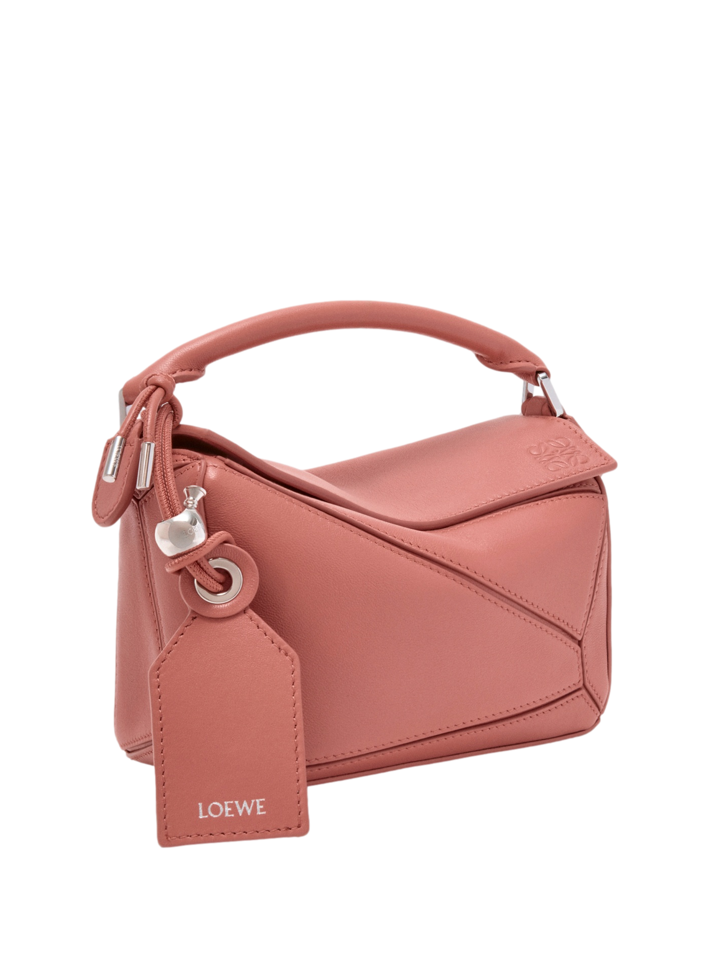 Mini bag Featherlight Puzzle in lambskin nappa LOEWE Pink