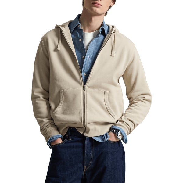 Polo Hoodie zippée en coton