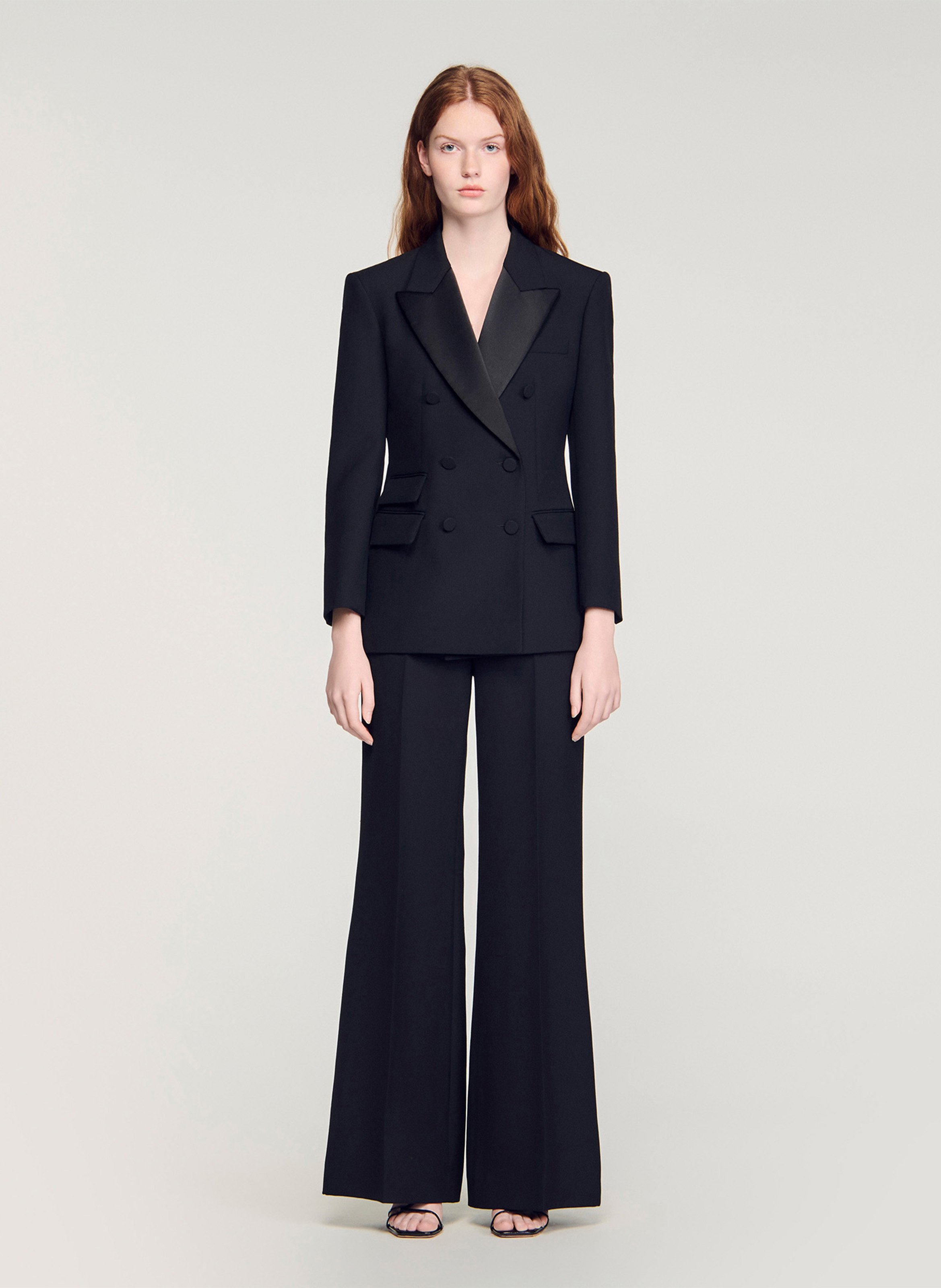 Veste de smocking cintrée SANDRO Noir