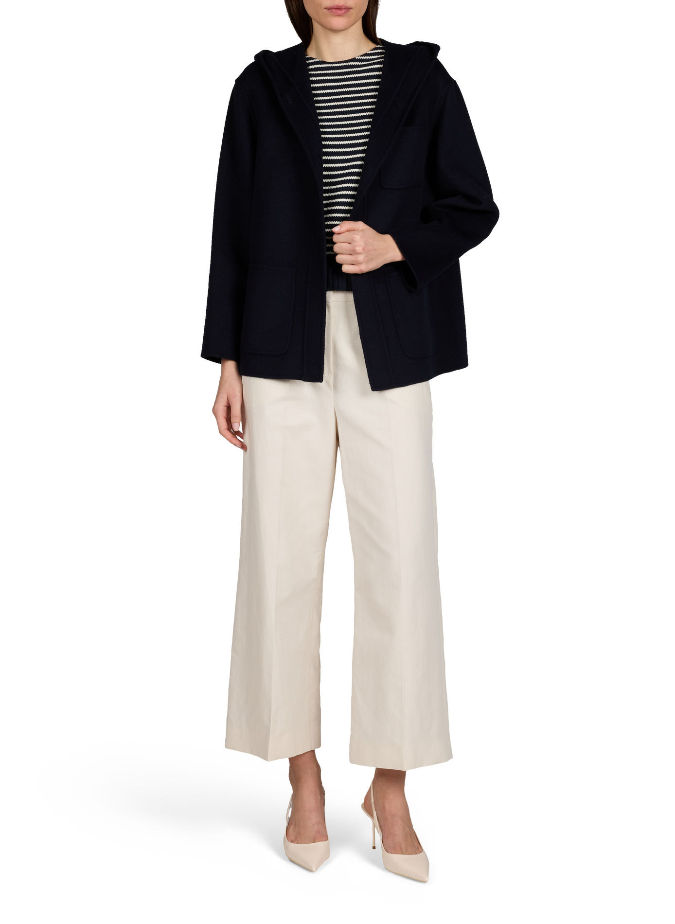 Manteau en laine et cachemire MAX MARA STUDIO Bleu