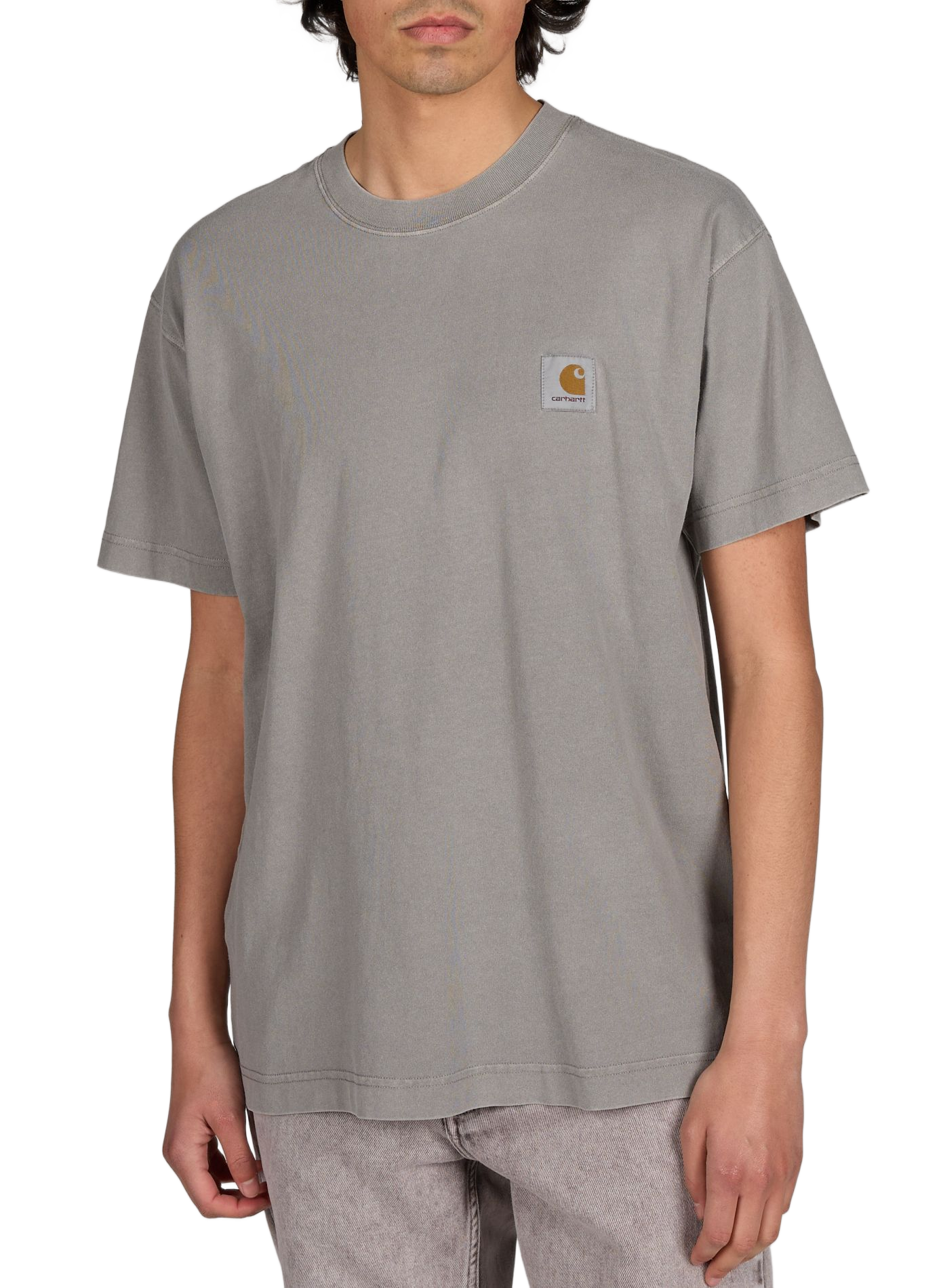 T-shirt col rond en coton CARHARTT WIP Gris