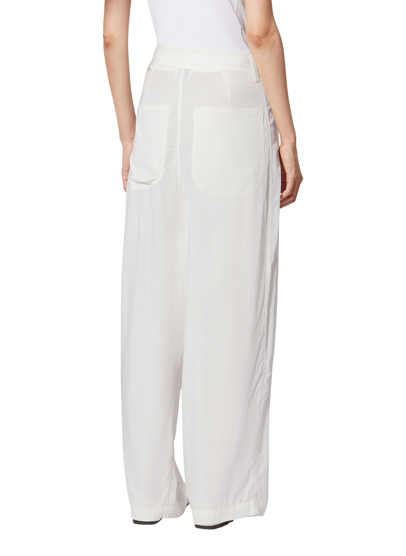 Wide leg pants Inaya adventurer trompe-l'oeil ISABEL MARANT White