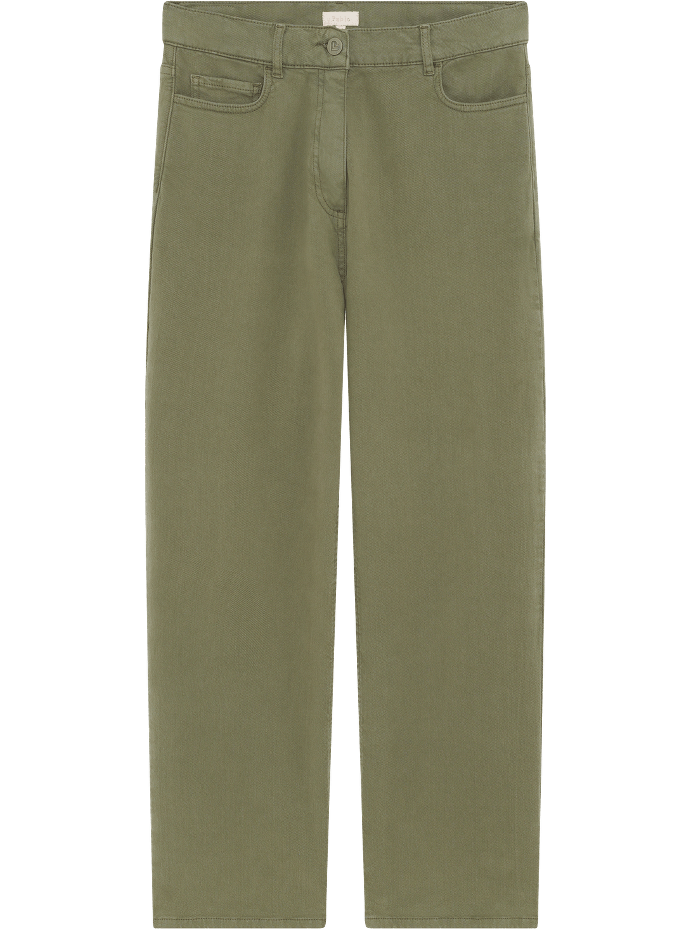 Jean droit uni - bindia PABLO Vert