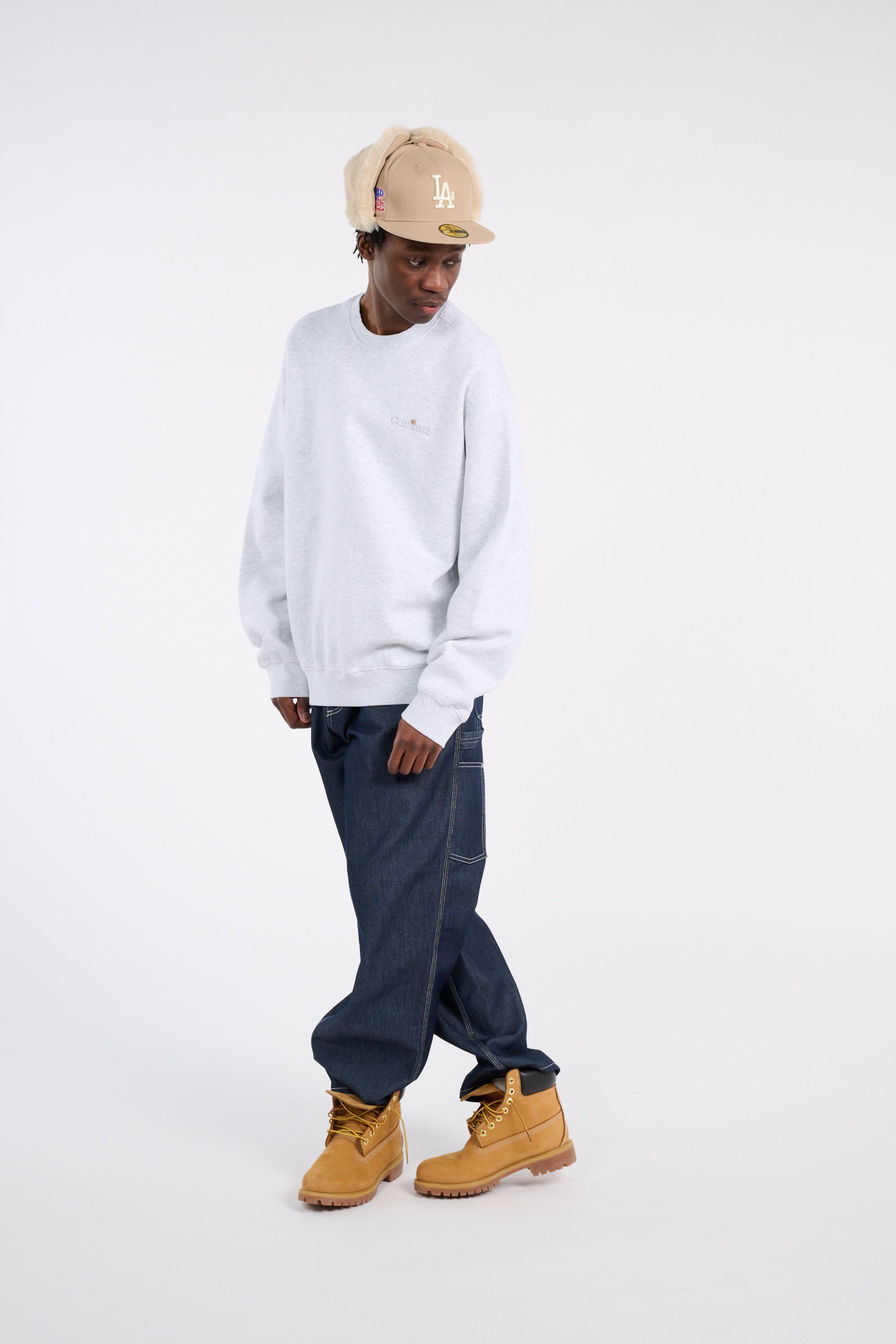 Sweatshirt wip label sweat CARHARTT WIP Gris