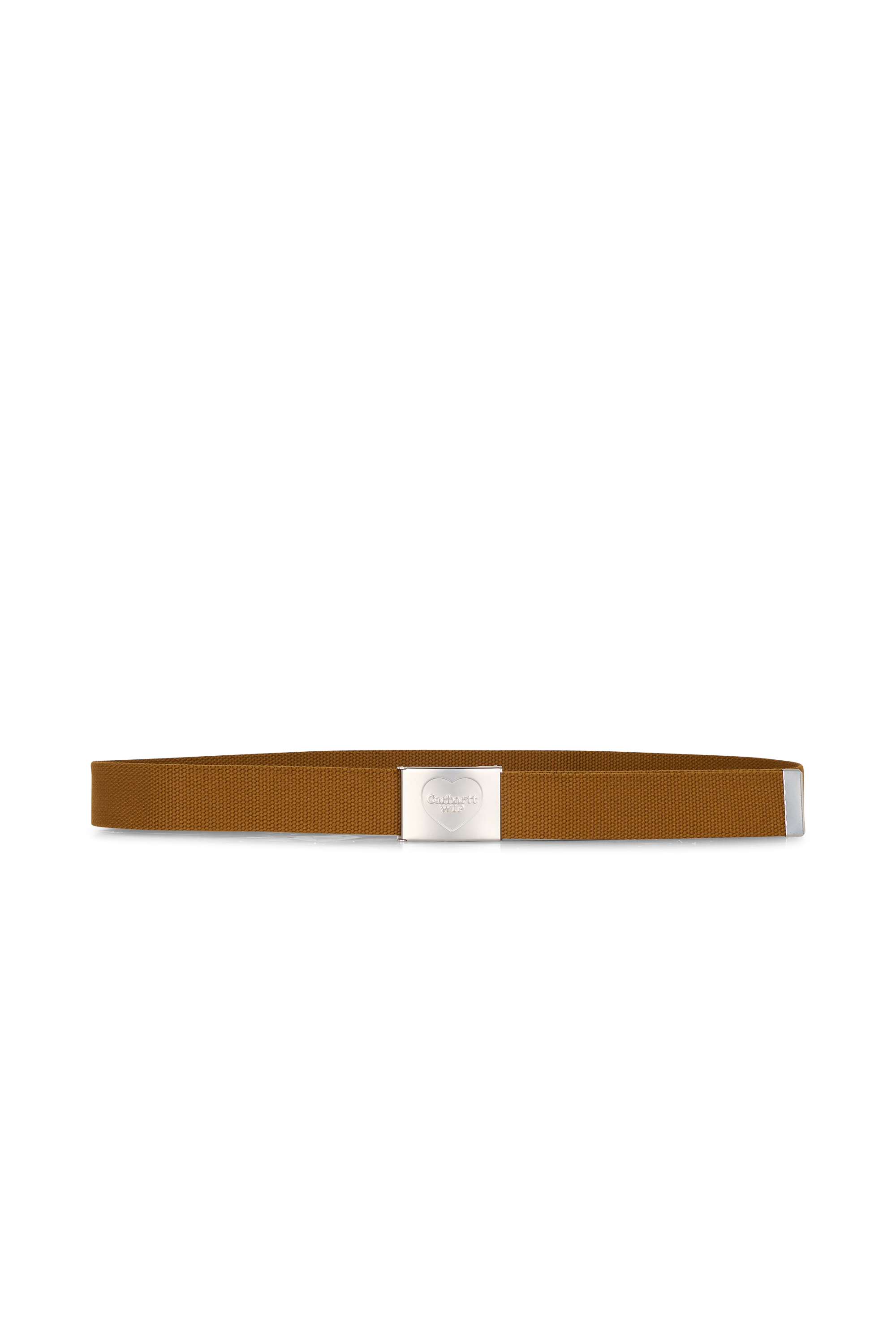 Ceinture heart clip belt CARHARTT WIP Marron
