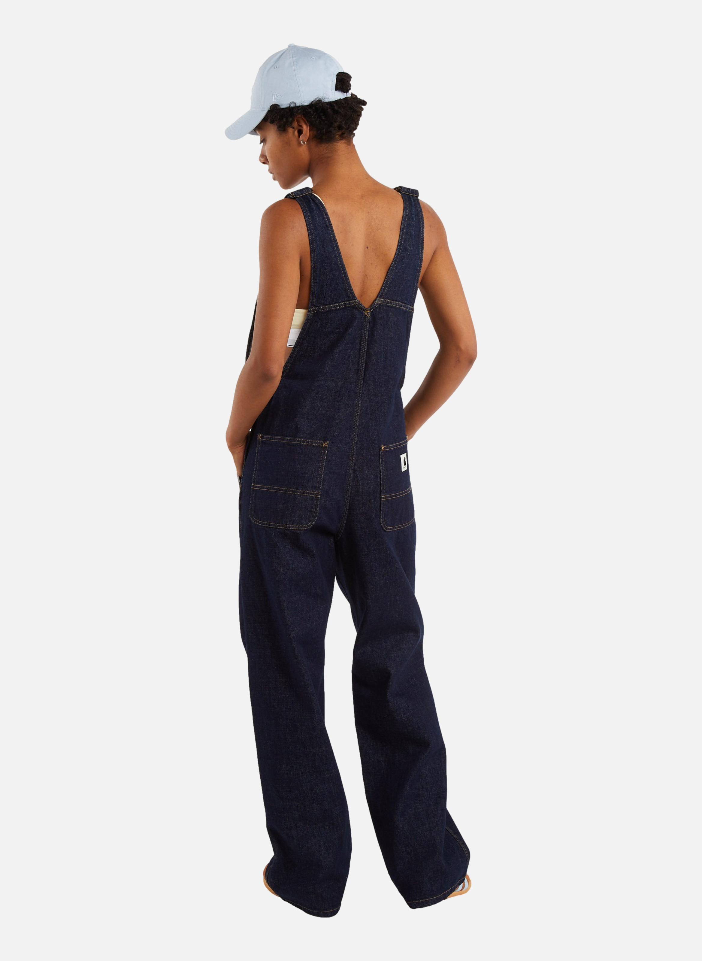 Salopette w' bib overall straight CARHARTT WIP Bleu