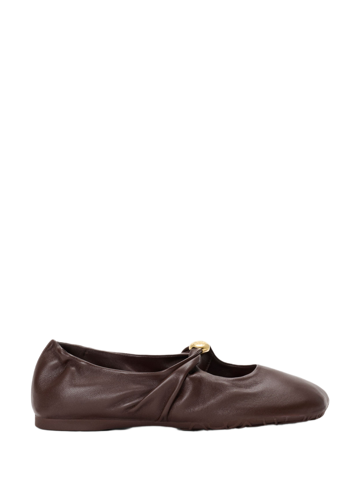 Bailarinas Pebble Soft de cuero de cordero nappa LOEWE Marrón