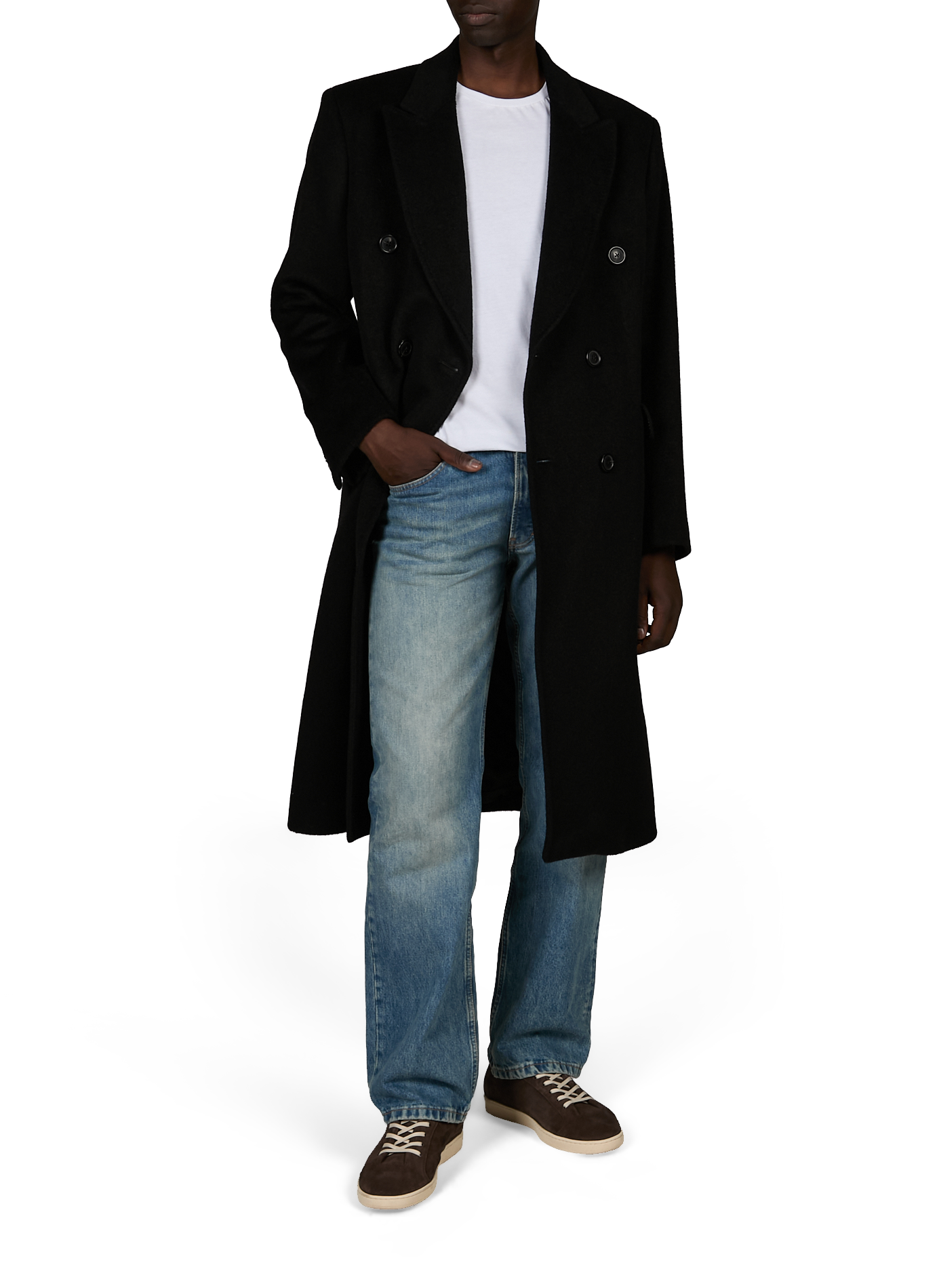 Oversized coat in blended wool and mohair OUR LEGACY Black