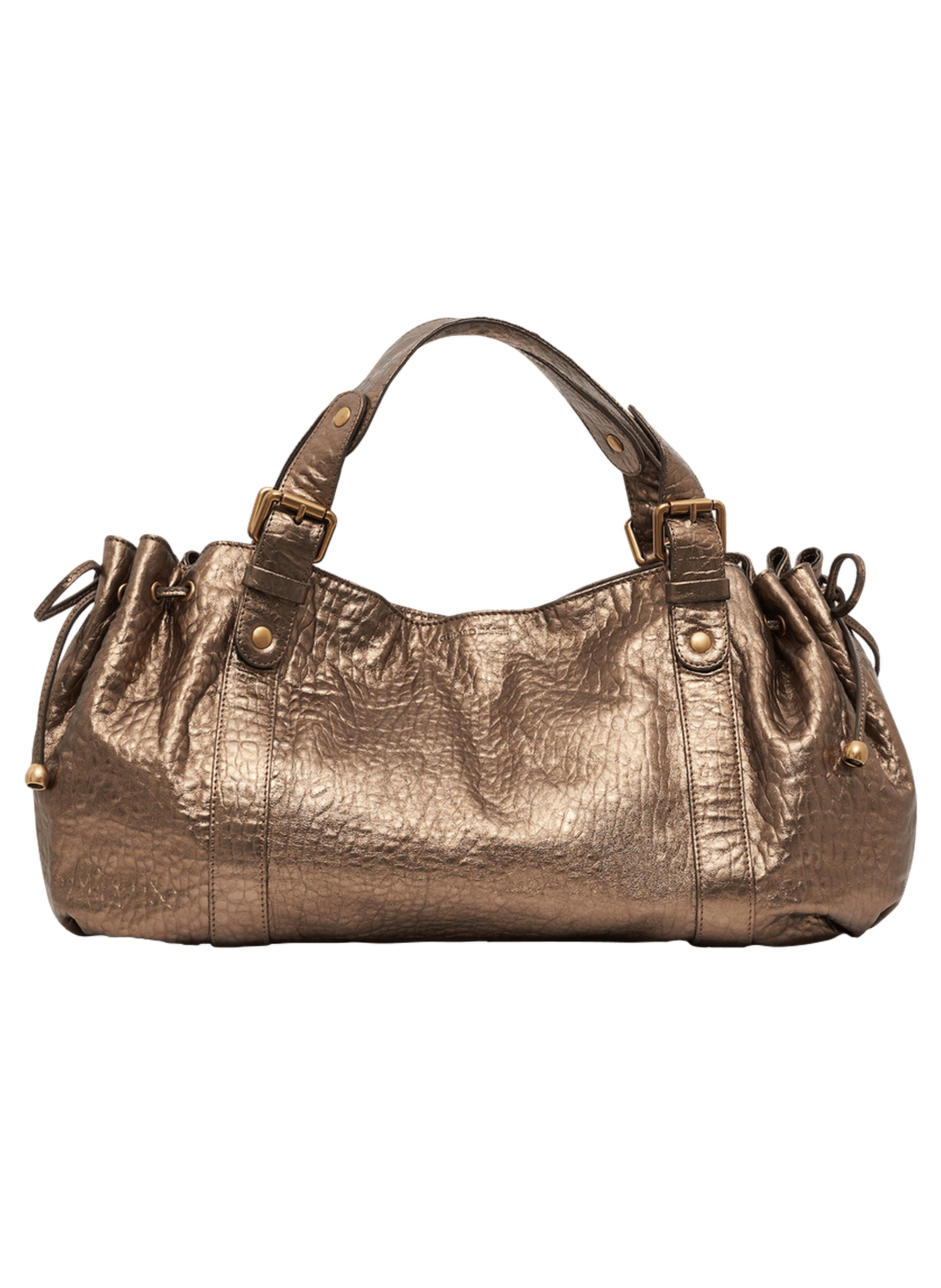 Sac à main en cuir bubble métallisé - 24h GERARD DAREL Doré