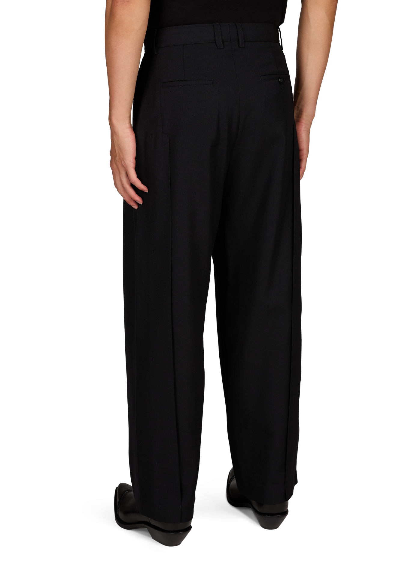 High-waisted wide-leg trousers LOUIS GABRIEL NOUCHI Black