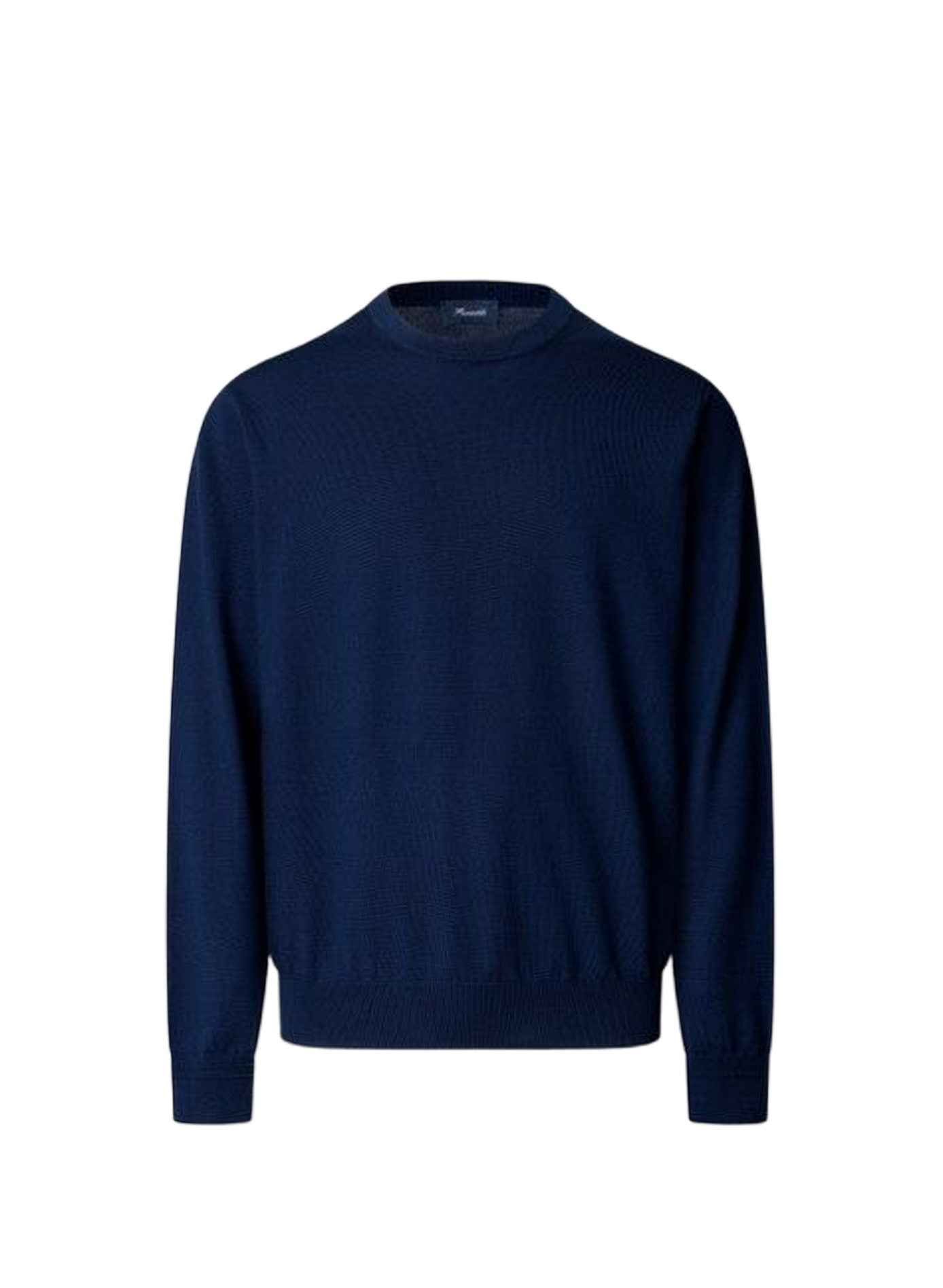 Maglione diritto a collo tondo in lana FACONNABLE Blu