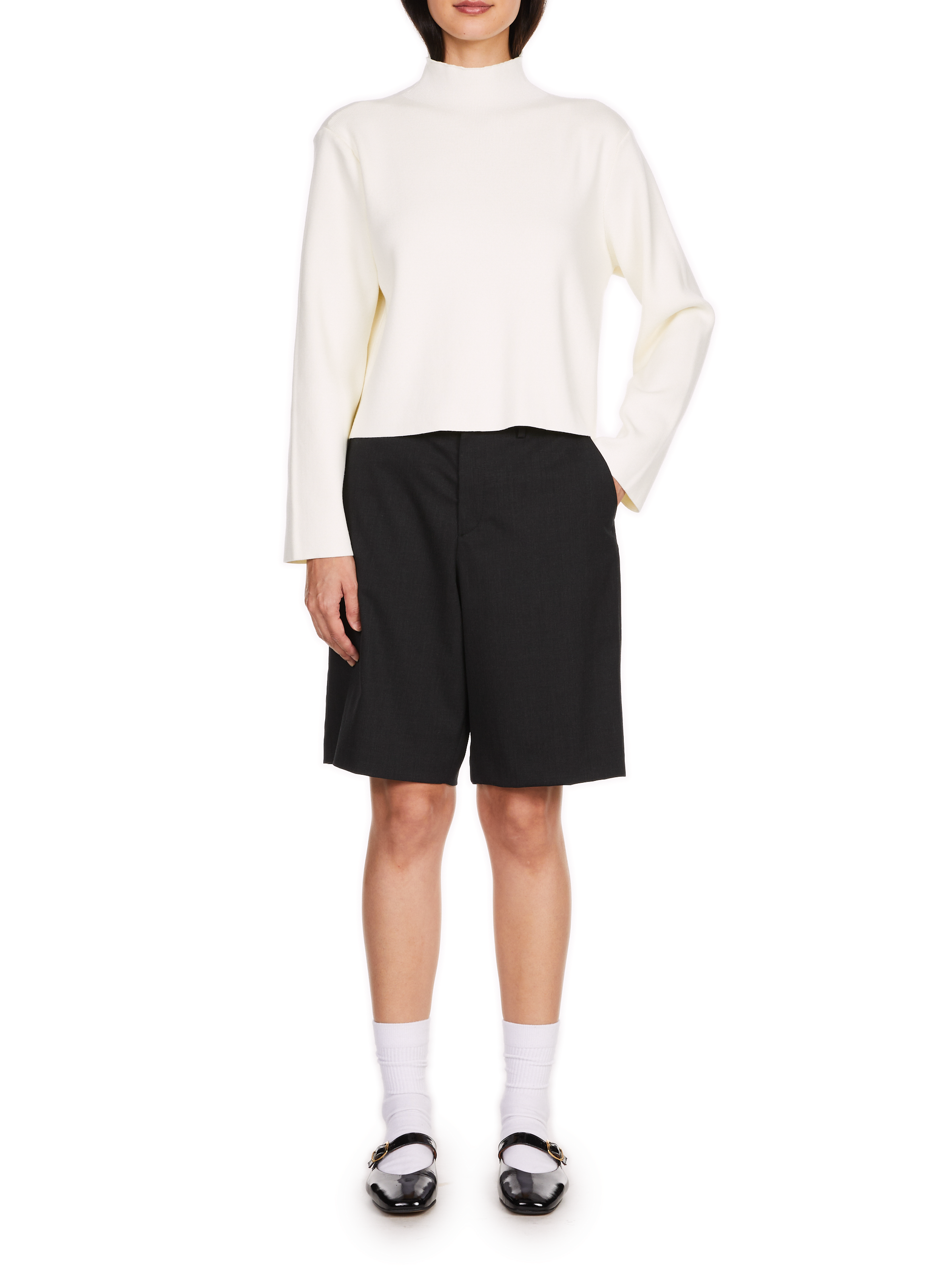 Pull Asim à col montant SAISON 1865 Beige