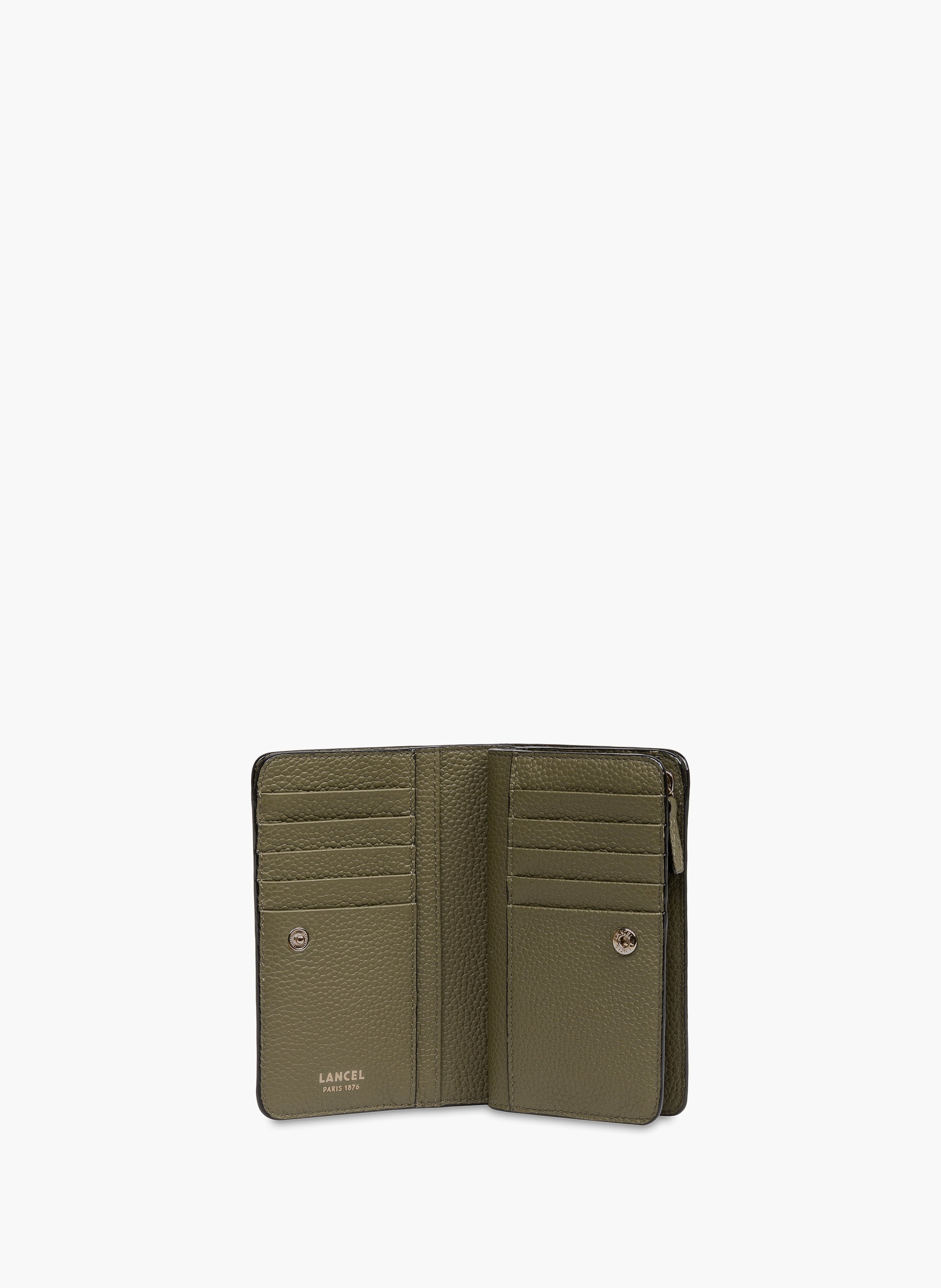 Portefeuille rectangulaire compact ninon de lancel en cuir LANCEL Vert