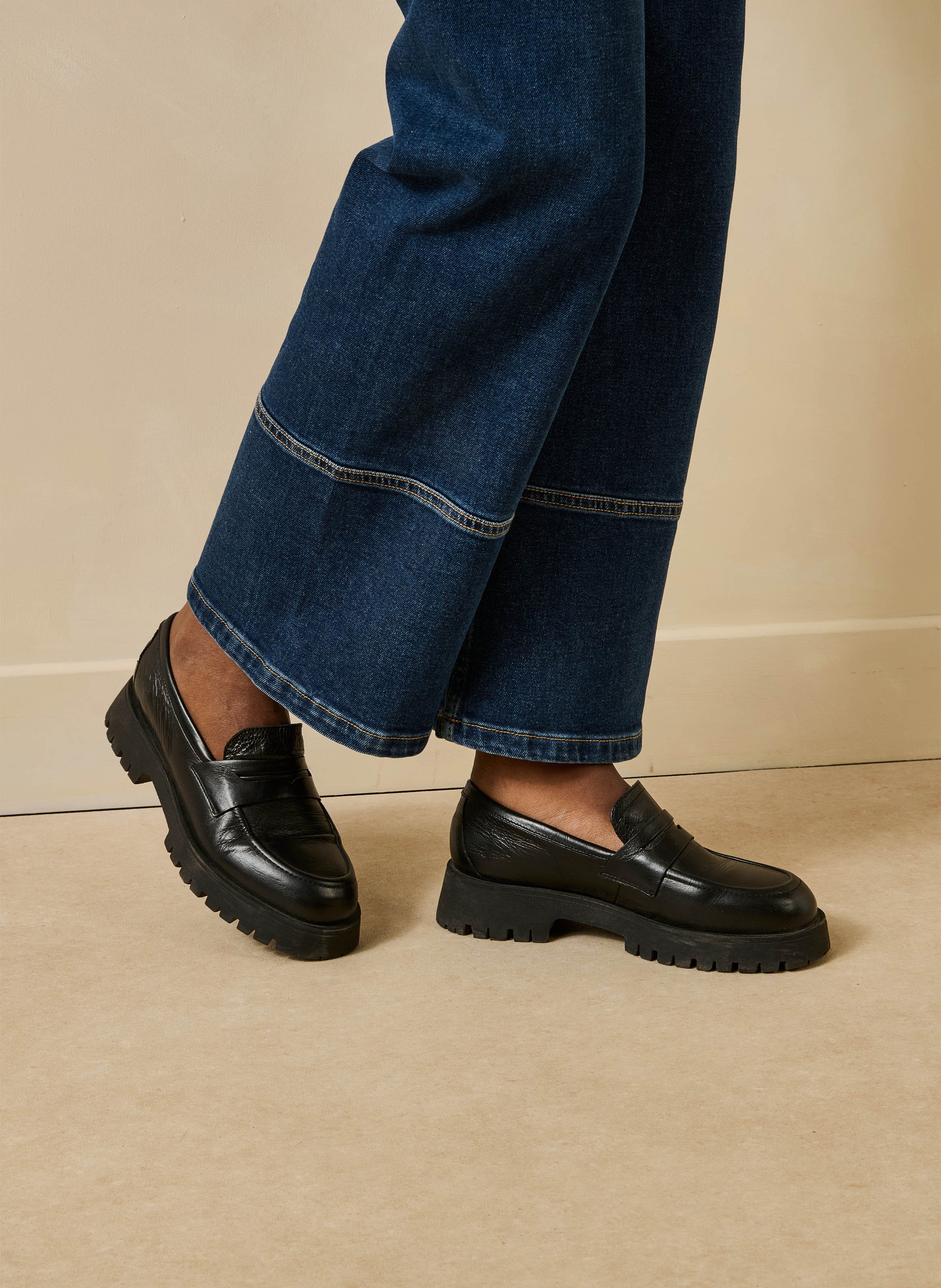Leren mocassins LA FEE MARABOUTEE Zwart
