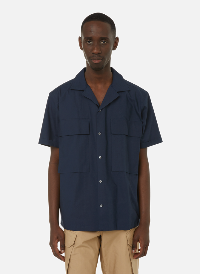 Short-sleeved cotton poplin shirt AIGLE