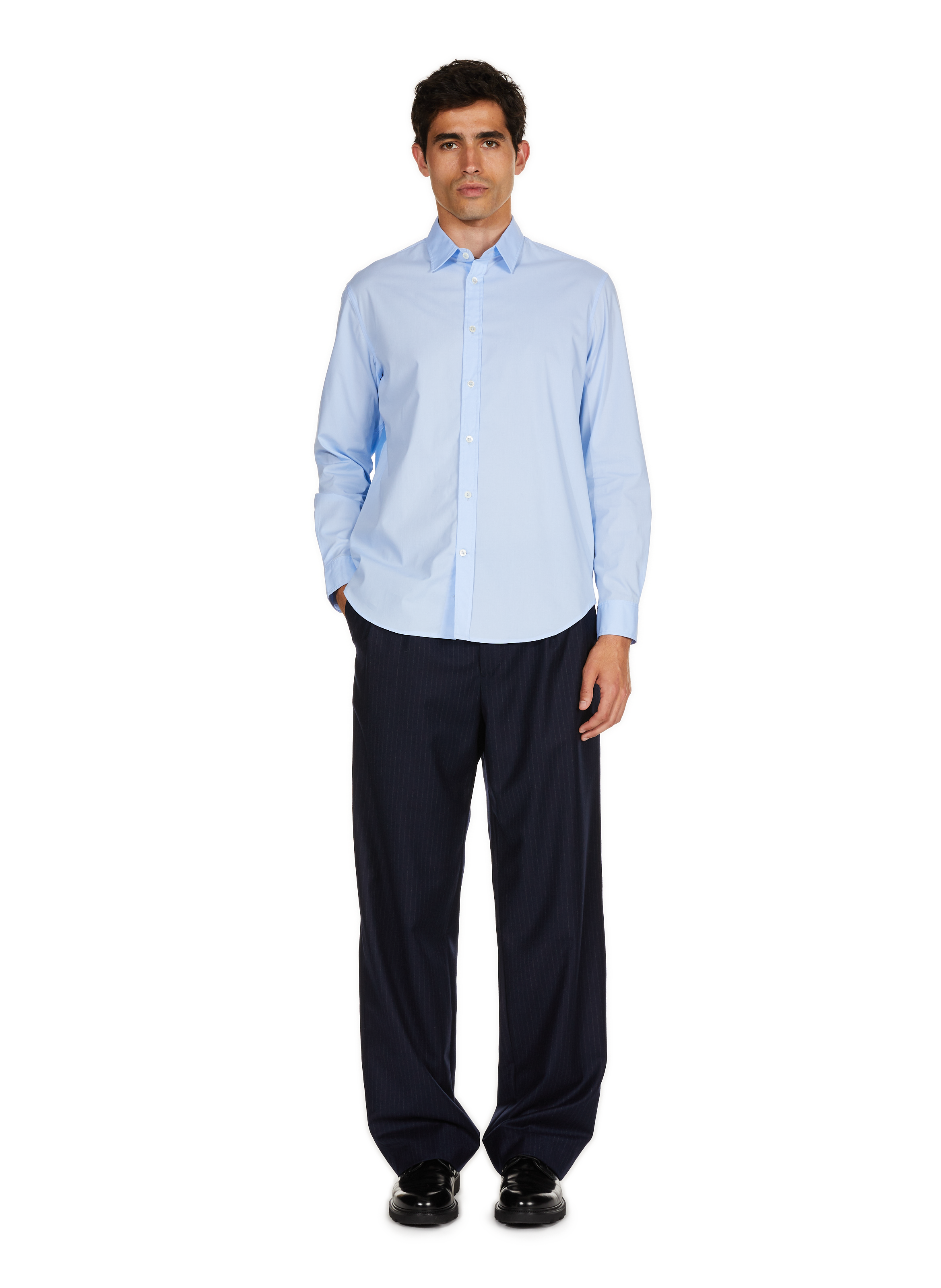 Striped wool trousers SAISON 1865 Blue