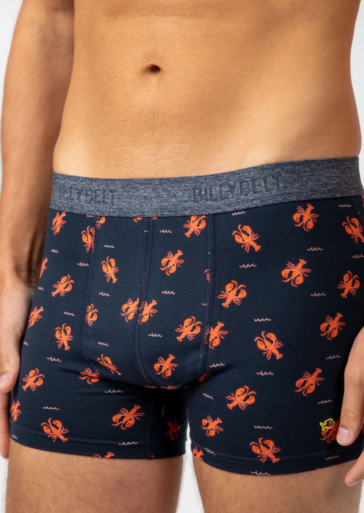 Boxer en coton biologique BILLYBELT Bleu