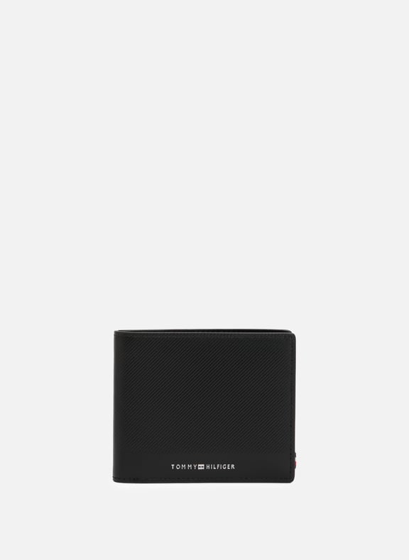 Portefeuille en cuir Noir by TOMMY HILFIGER TOMMY HILFIGER Portefeuille en cuir Noir