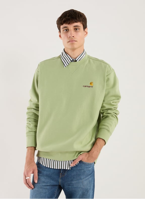 Cotton sweatshirt Green by CARHARTT WIP CARHARTT WIP Cotton sweatshirt Green